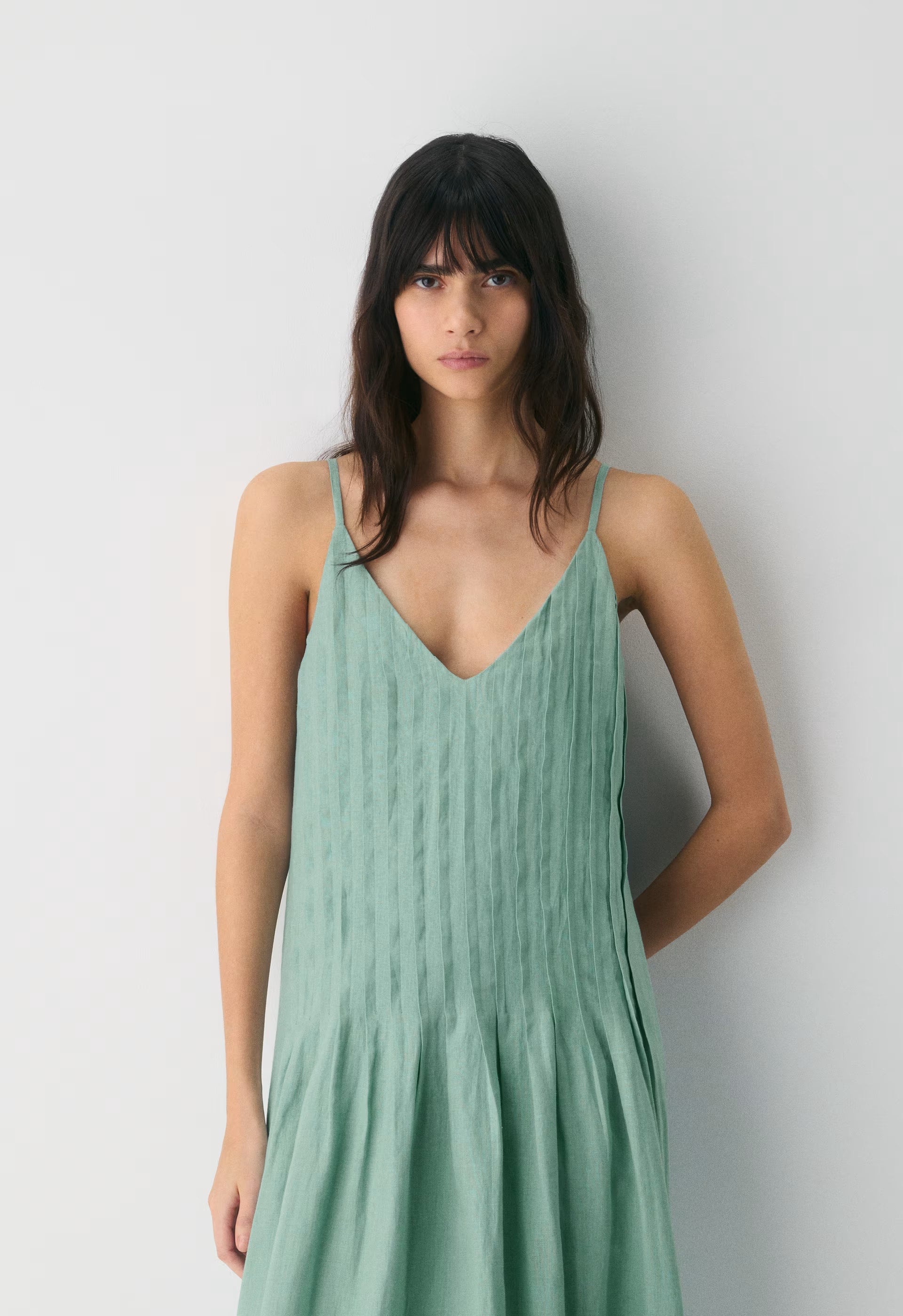 Casbah Linen Dress - GODDESS SAGE
