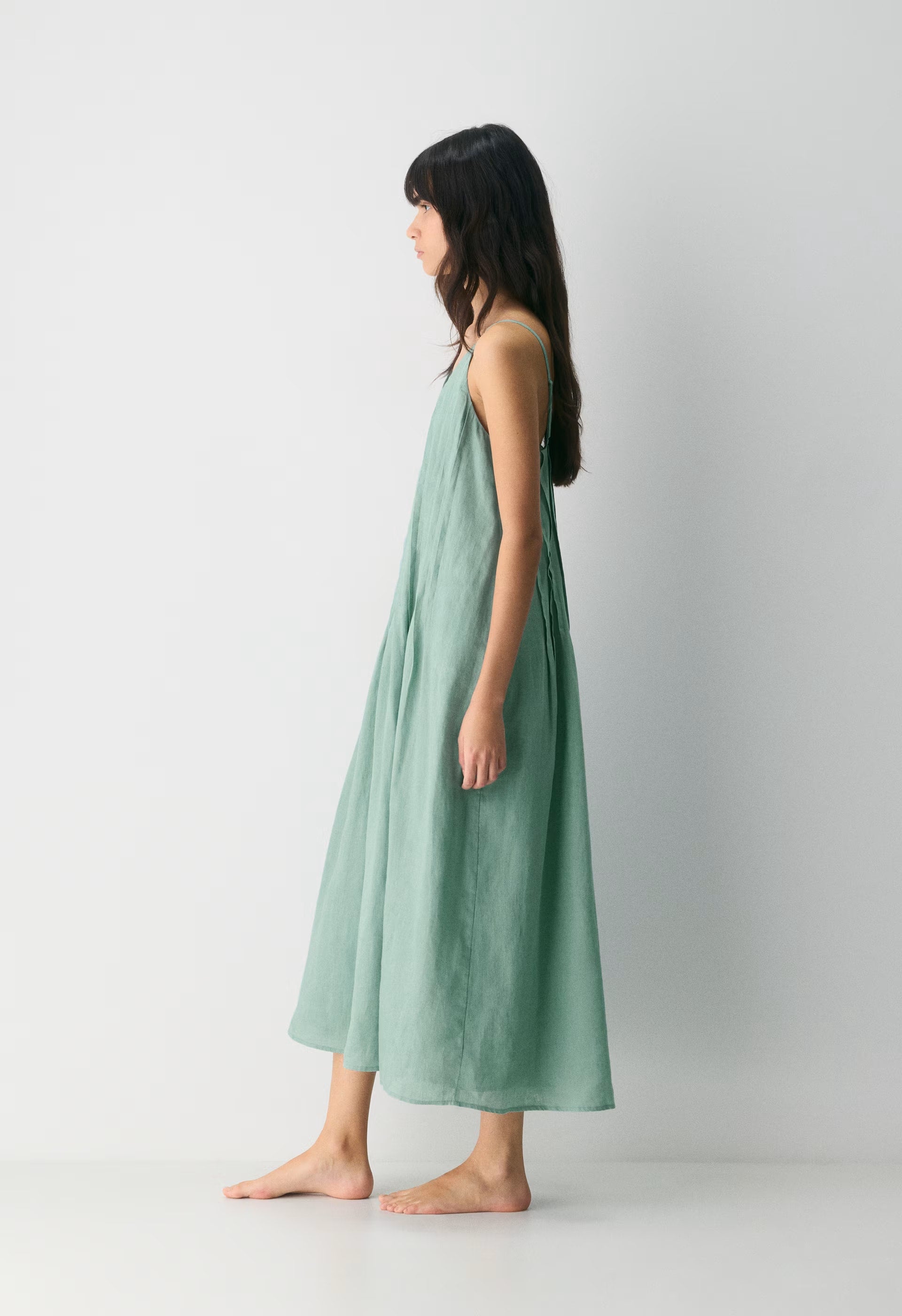 Casbah Linen Dress - GODDESS SAGE