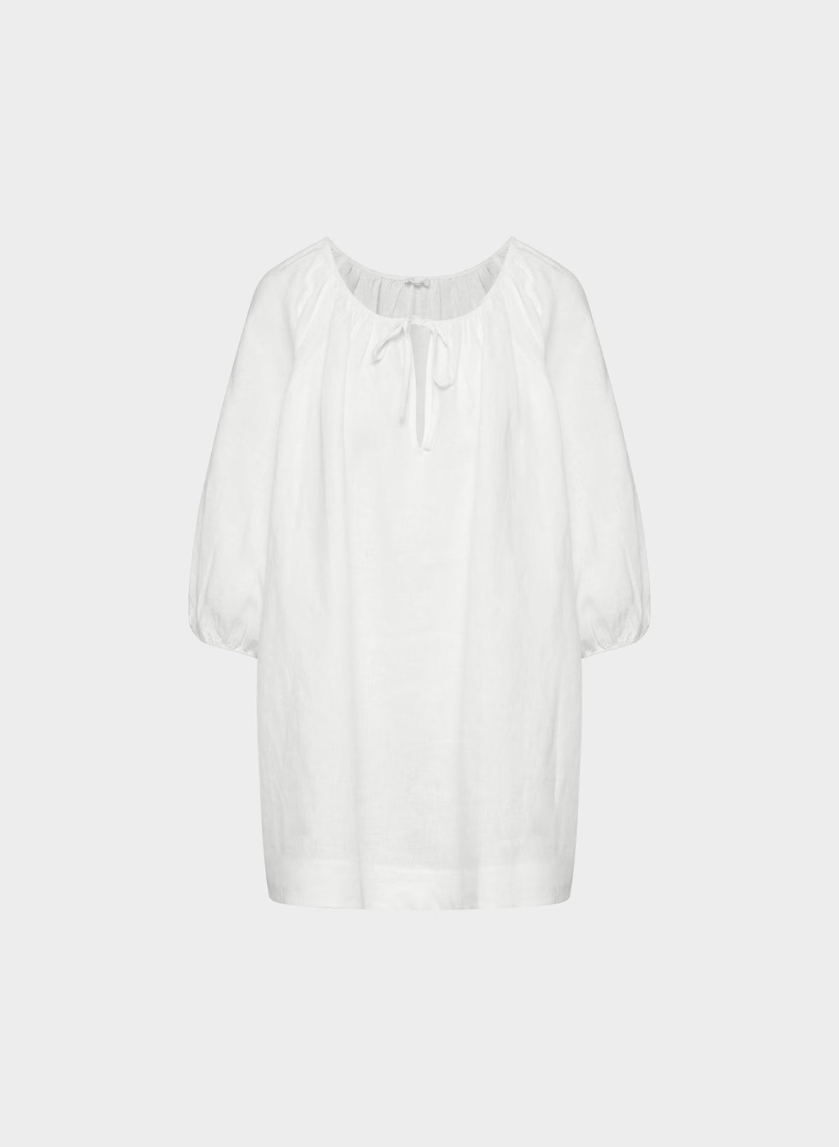 Casita Linen Dress - WHITE