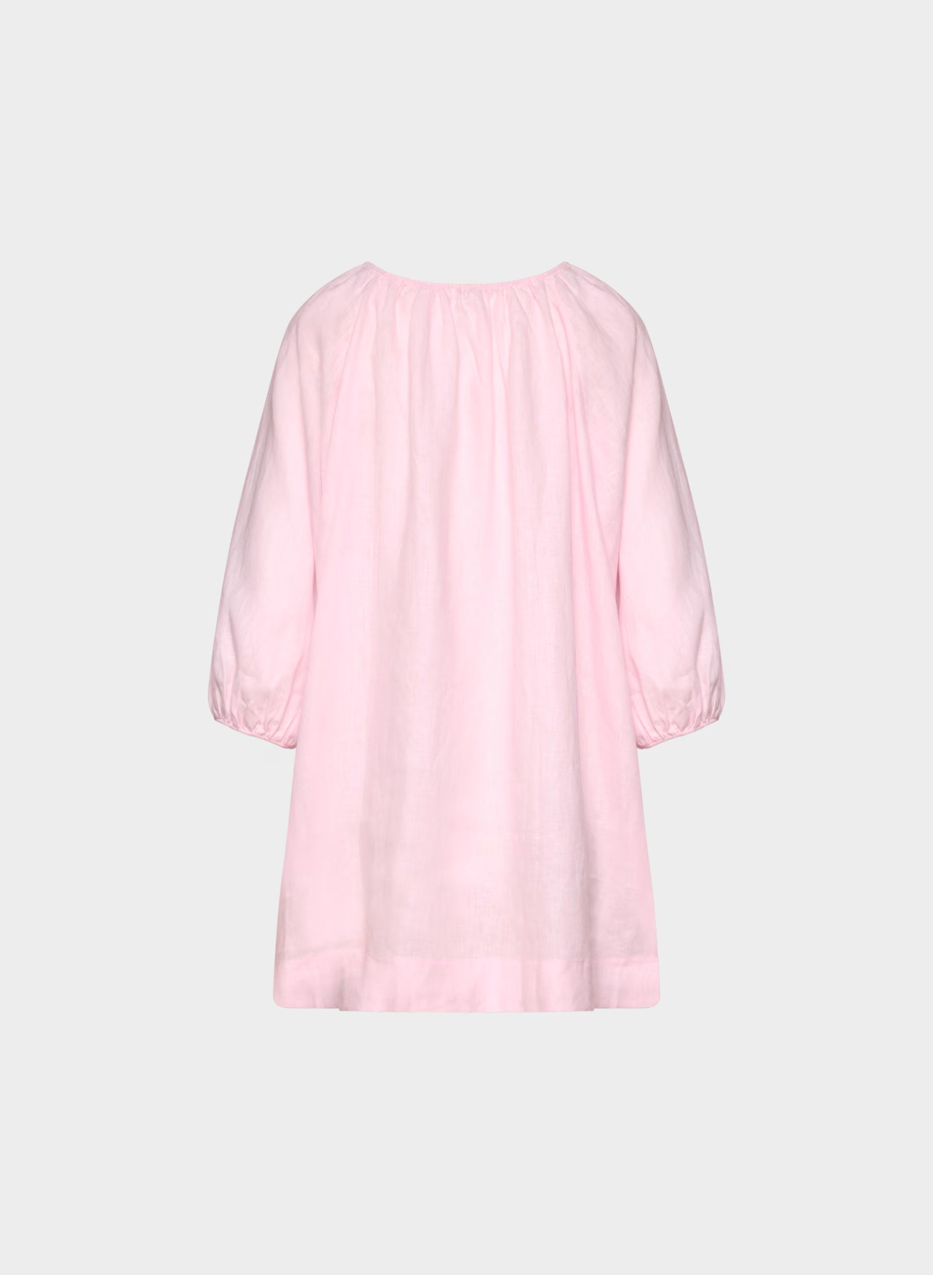 Casita Linen Dress - VILLA PINK