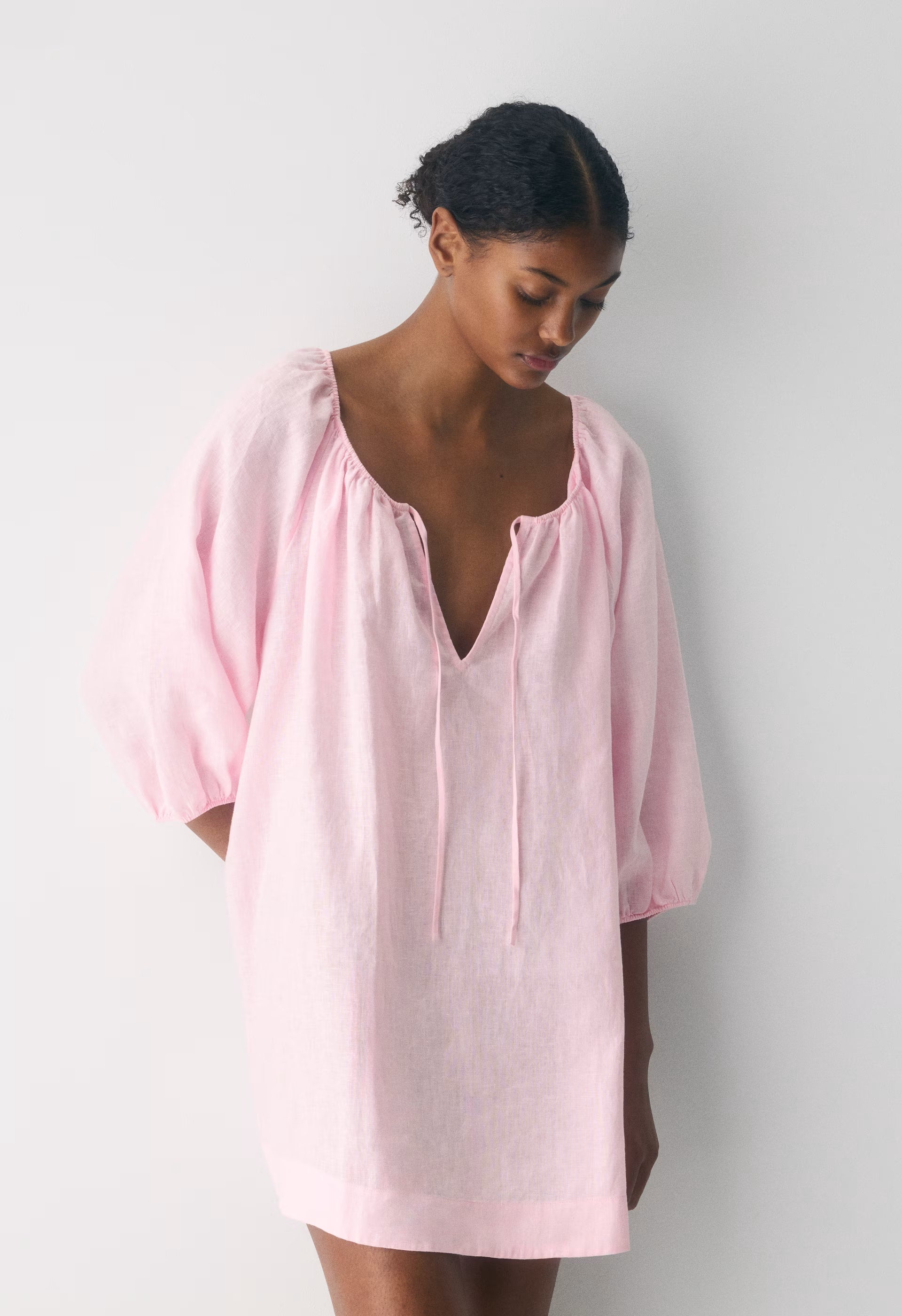Casita Linen Dress - WHITE