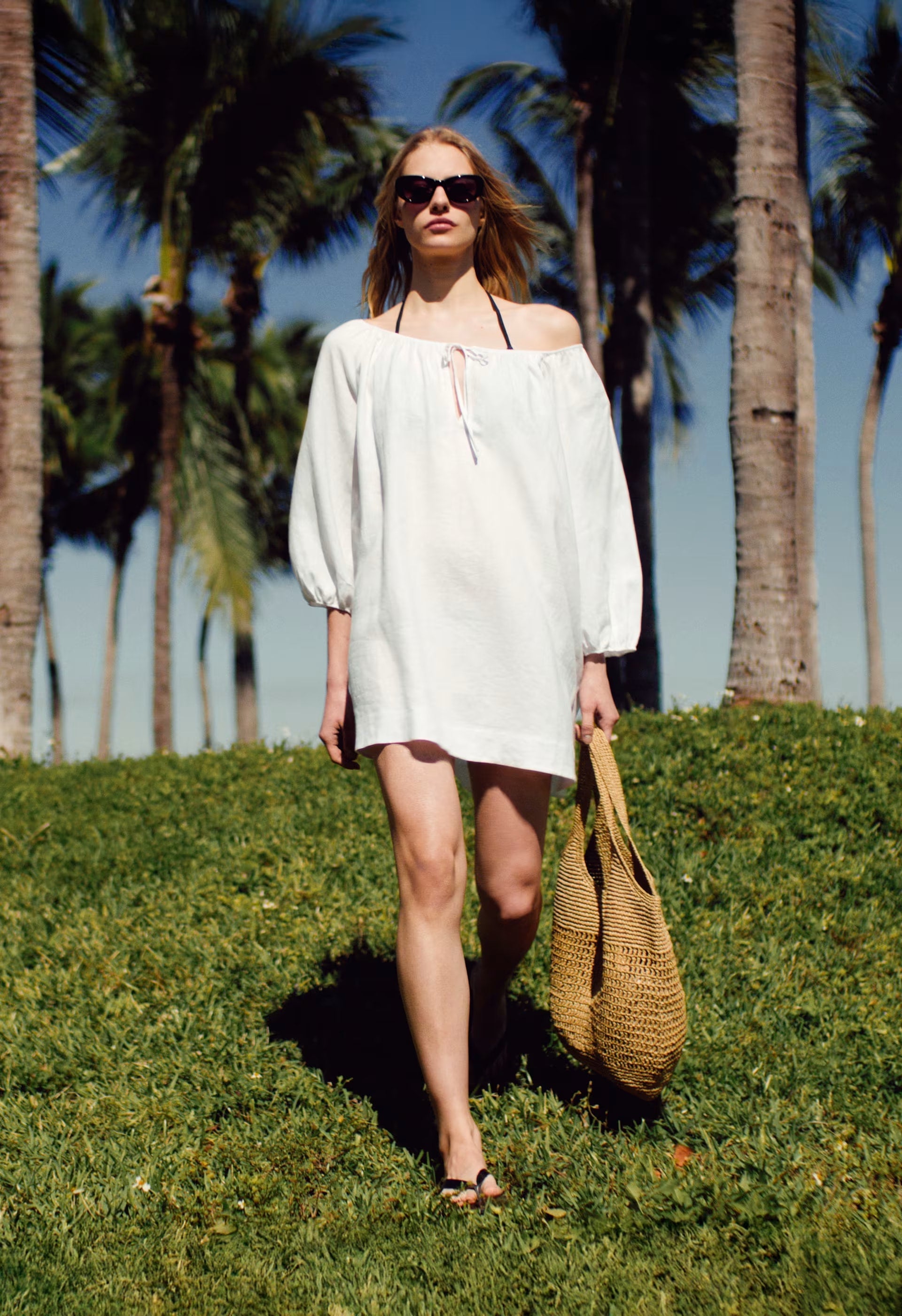 Casita Linen Dress - VILLA PINK