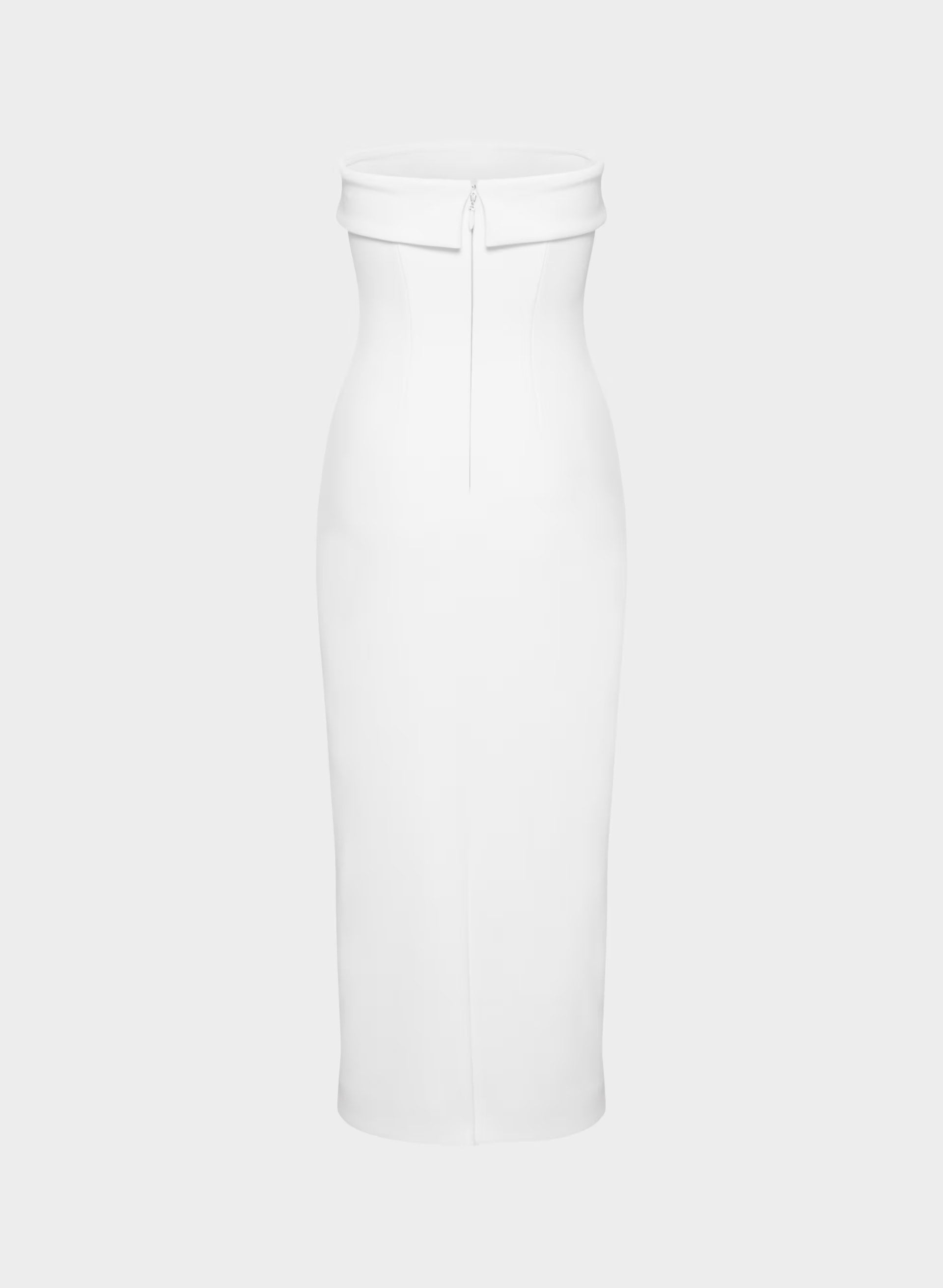 FigureKnit™ Eyecatcher Dress - BRIGHT WHITE