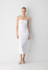 FigureKnit™ Eyecatcher Dress - BRIGHT WHITE