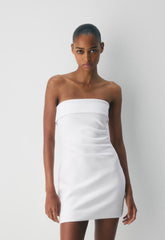 FigureKnit™ Eyecatcher Mini Dress - BRIGHT WHITE