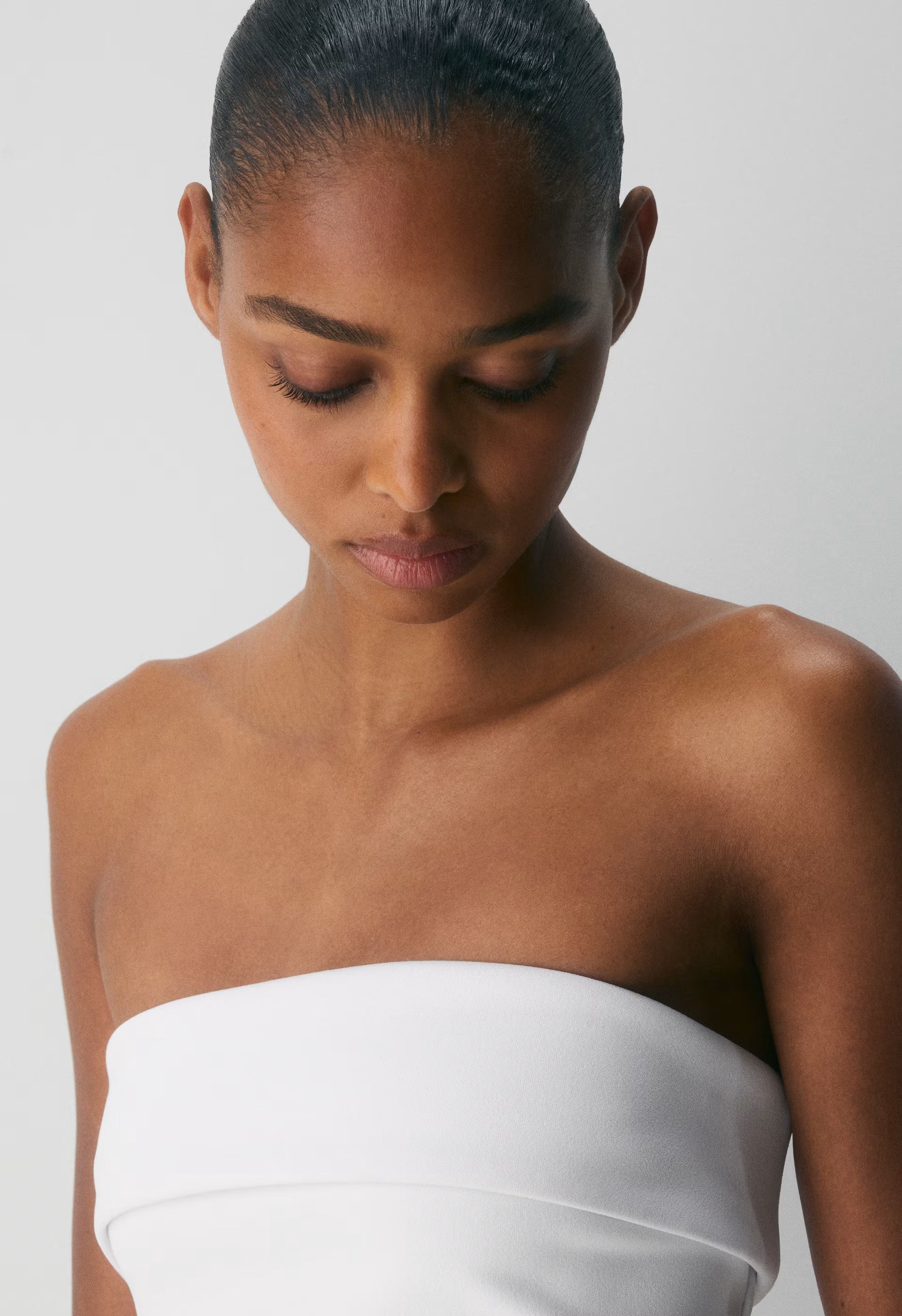 FigureKnit™ Eyecatcher Mini Dress - BRIGHT WHITE
