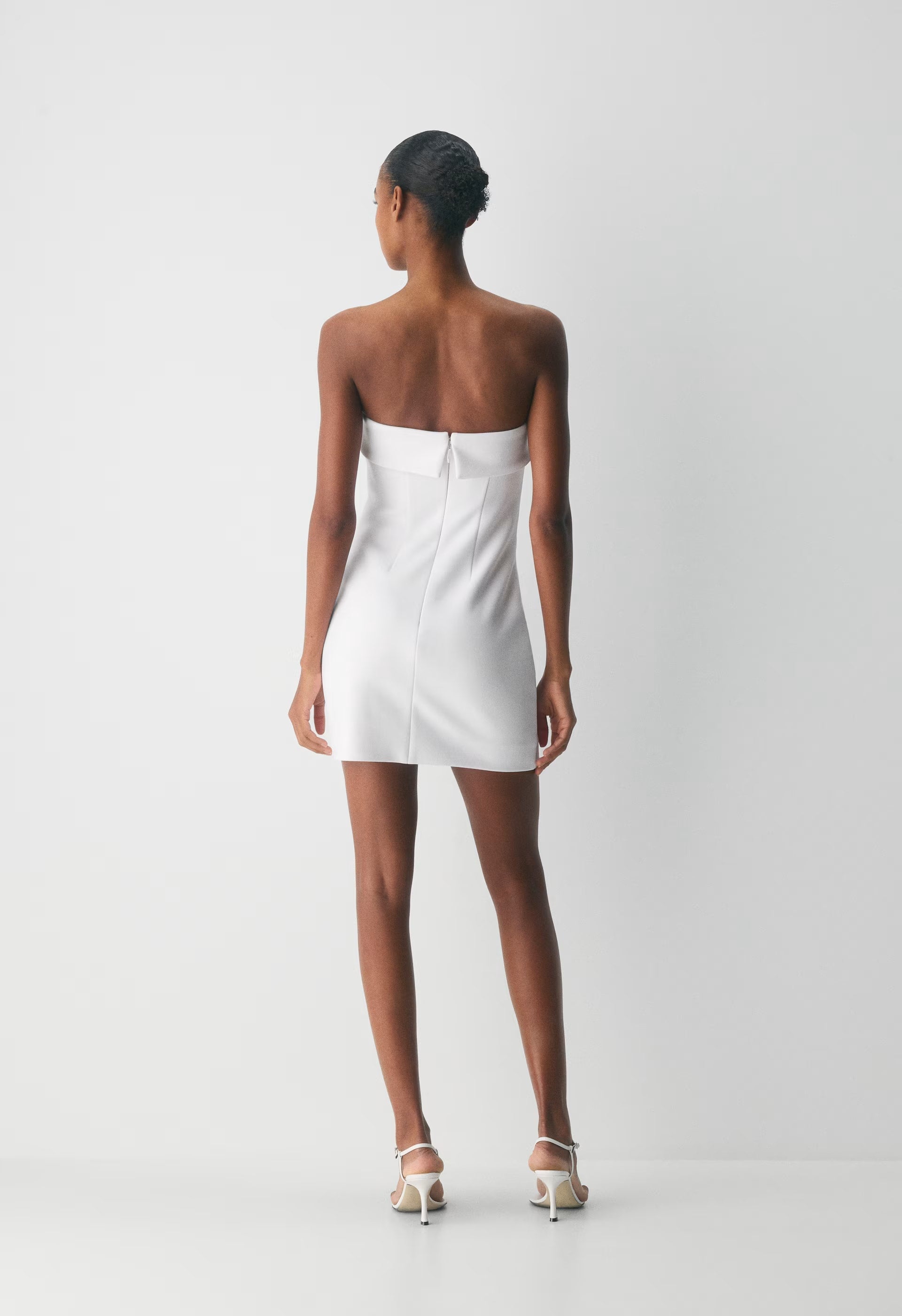 FigureKnit™ Eyecatcher Mini Dress - BRIGHT WHITE