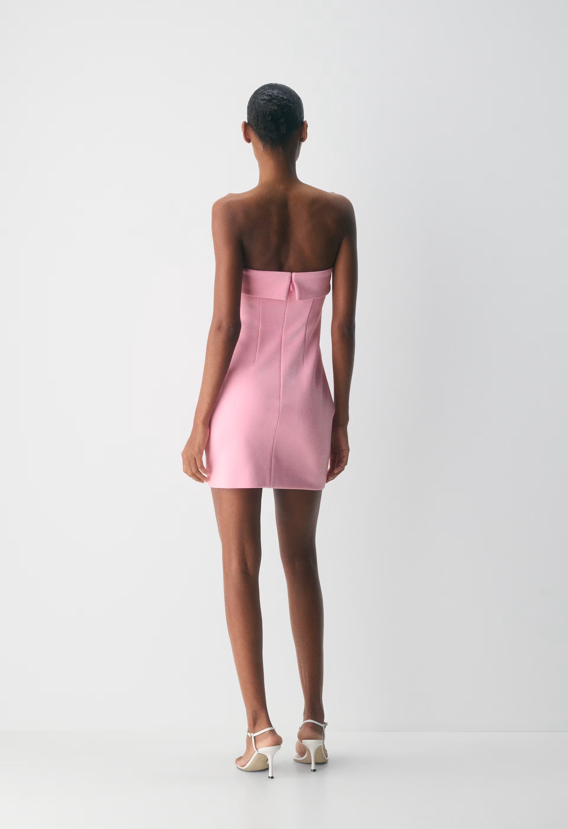 FigureKnit™ Eyecatcher Mini Dress - MILKSHAKE PINK