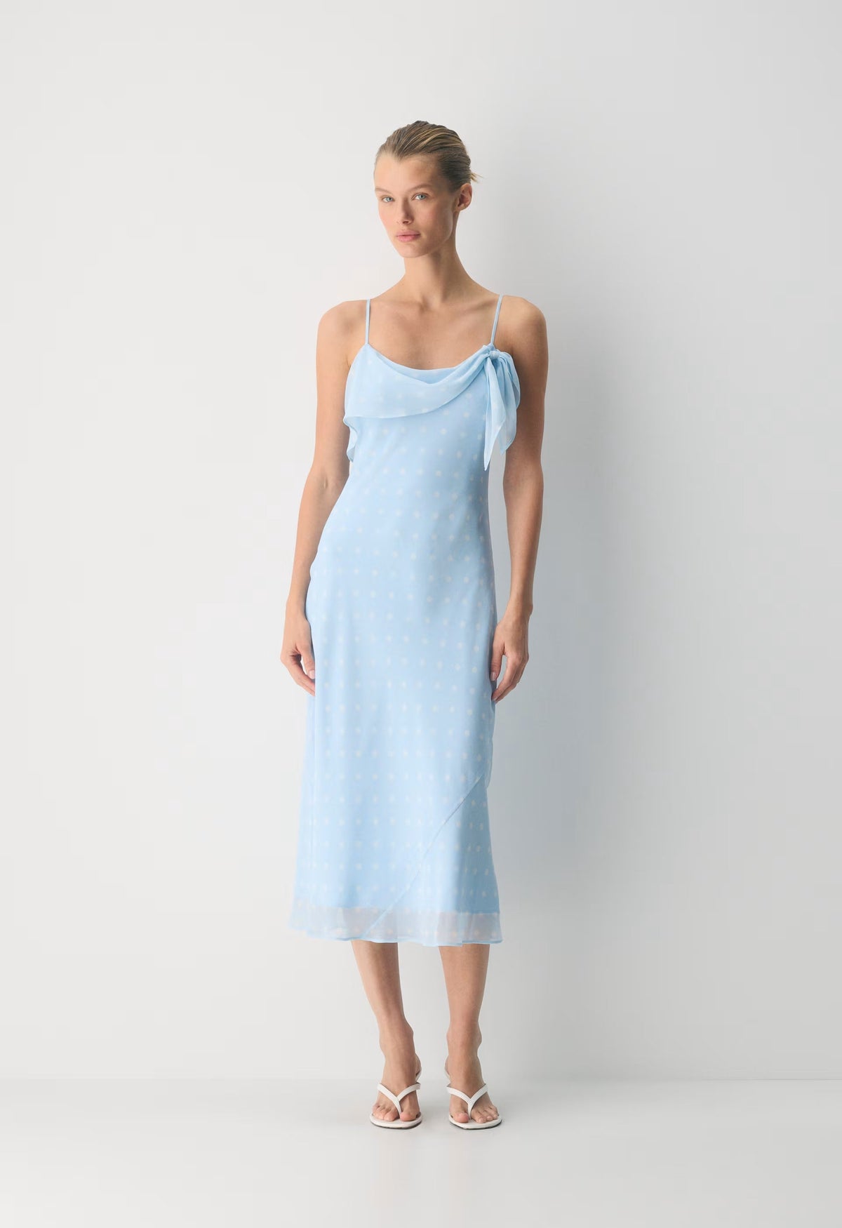 Cannelle Dress - VILLA BLUE/LIGHT BIRCH