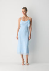 Cannelle Dress - VILLA BLUE/LIGHT BIRCH