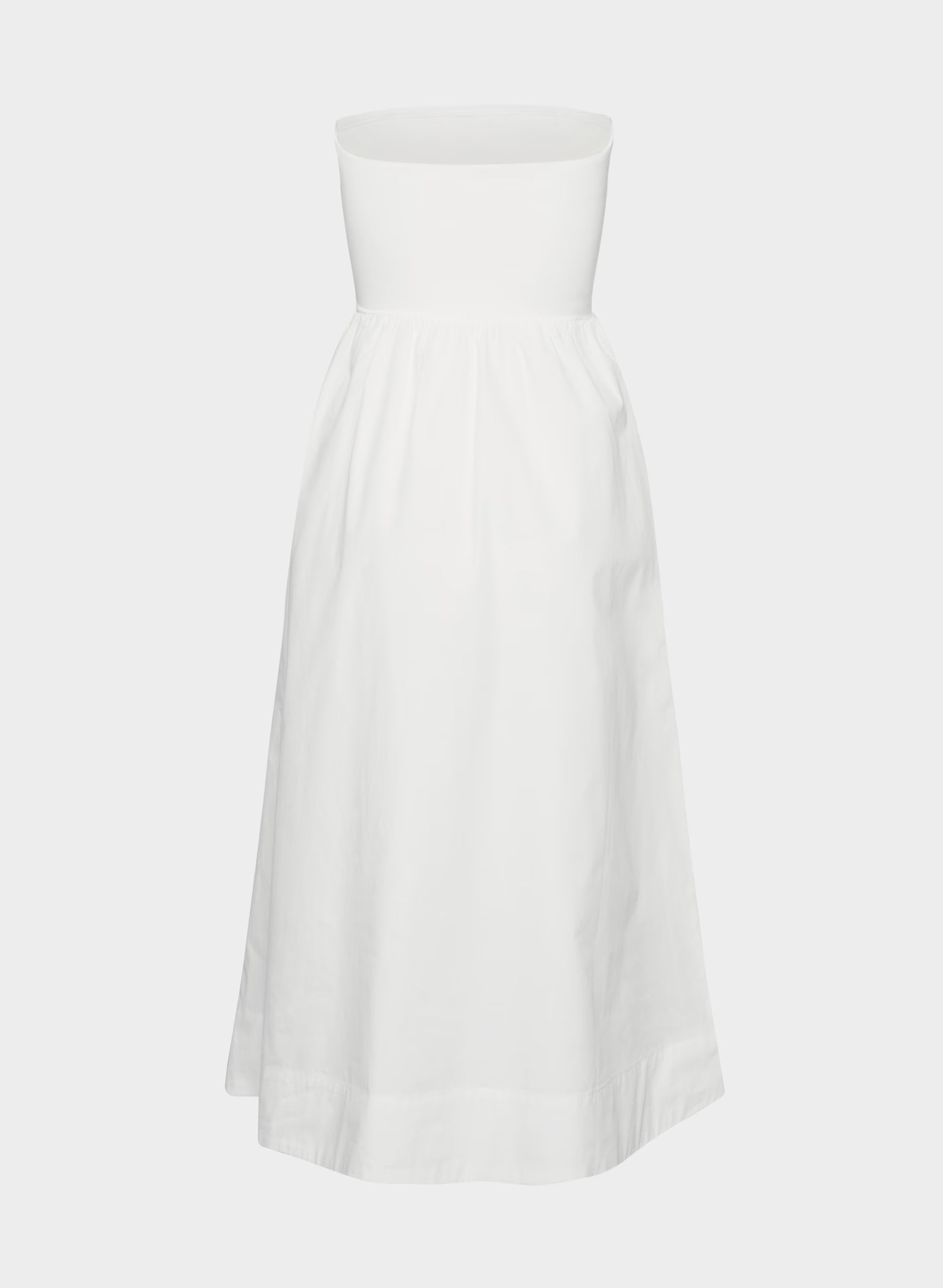 Fluid Poplin Dress - BRIGHT WHITE