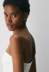Fluid Poplin Dress - BRIGHT WHITE