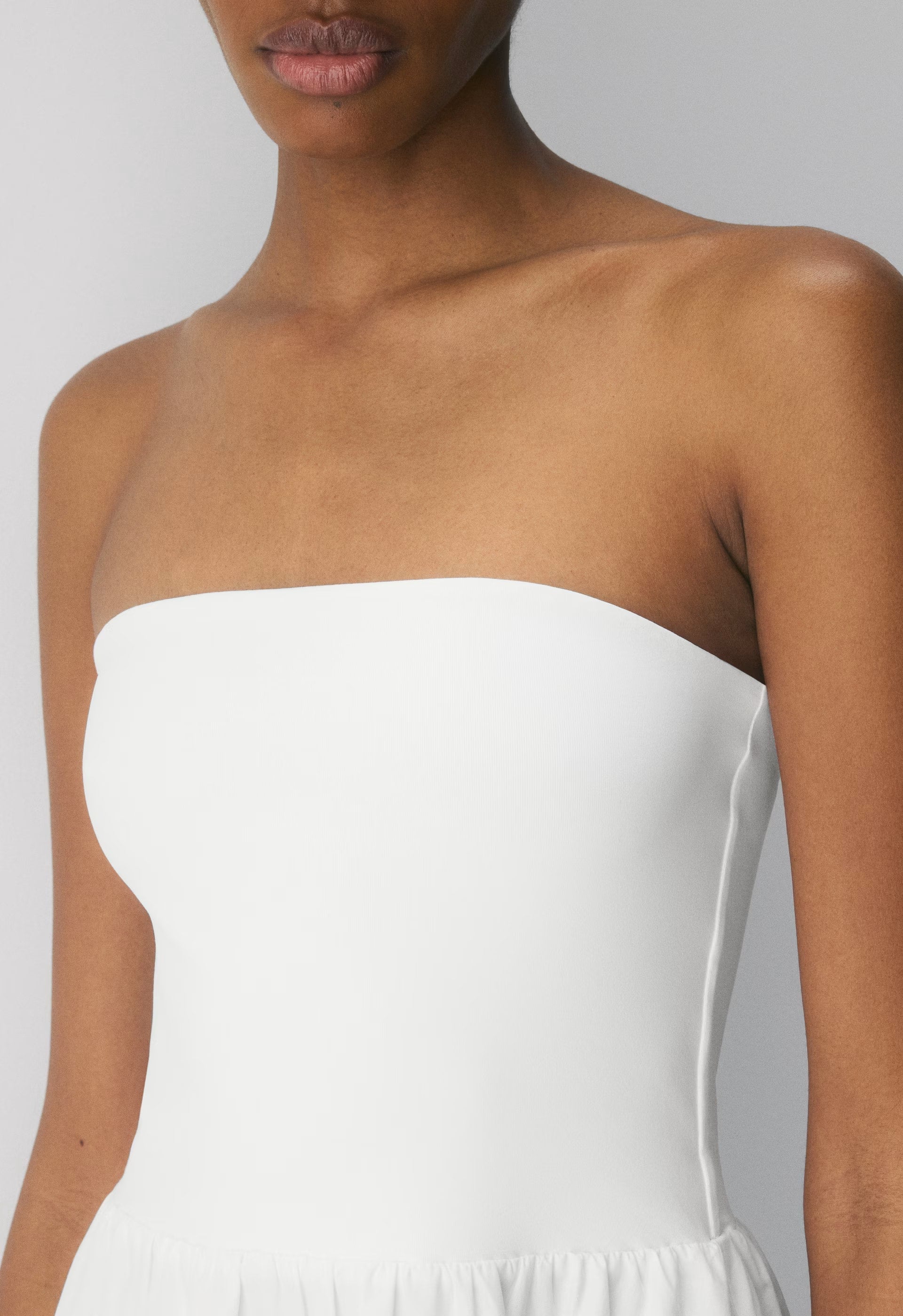 Fluid Poplin Dress - BRIGHT WHITE