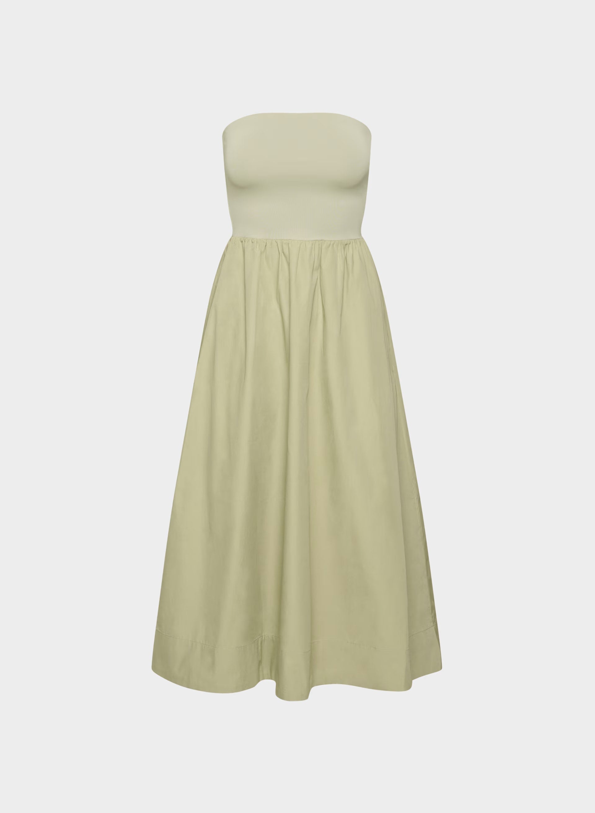 Fluid Poplin Dress - MARTINI OLIVE