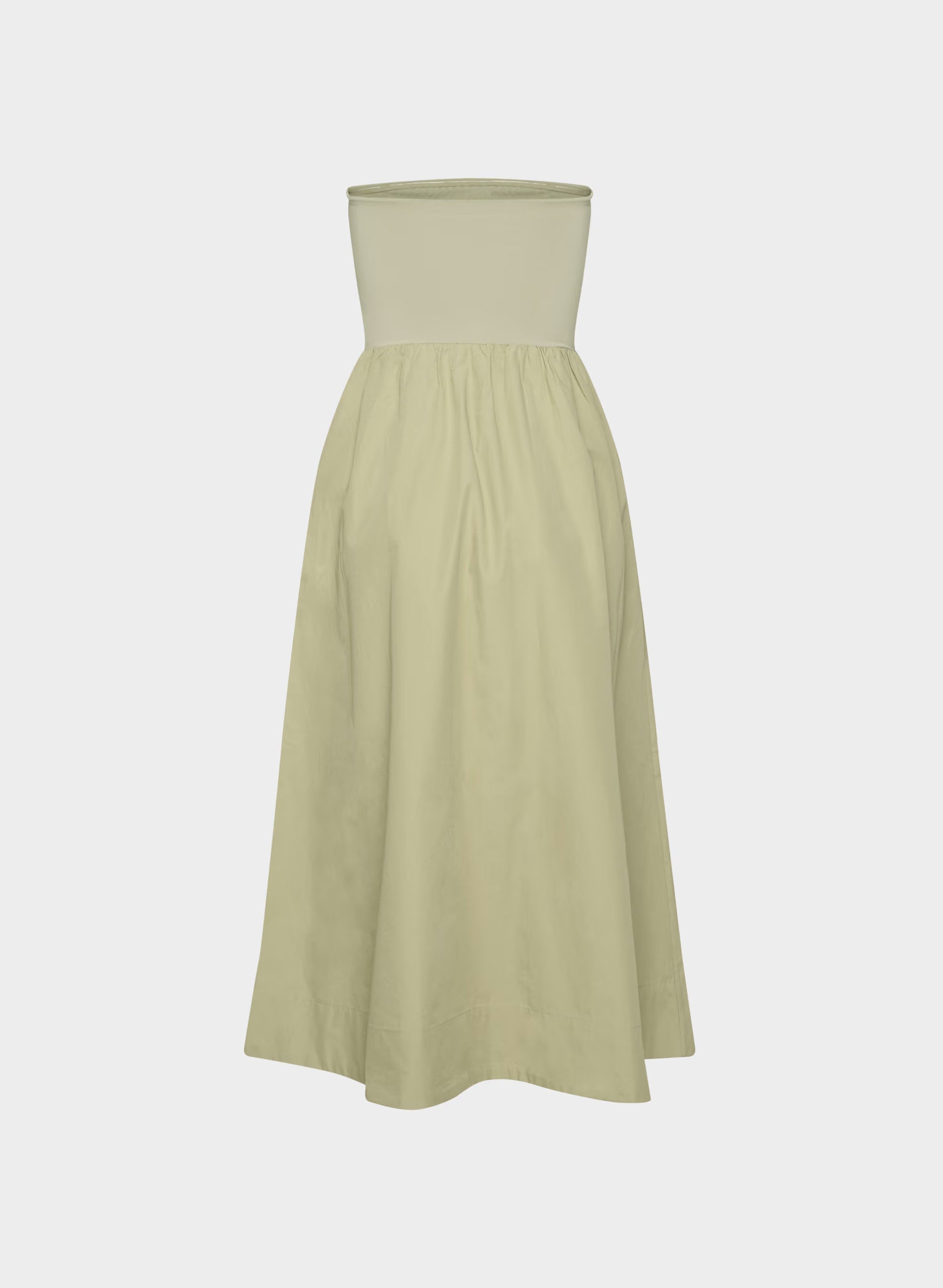Fluid Poplin Dress - MARTINI OLIVE