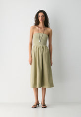 Fluid Poplin Dress - ADMIRAL
