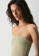 Fluid Poplin Dress - MARTINI OLIVE