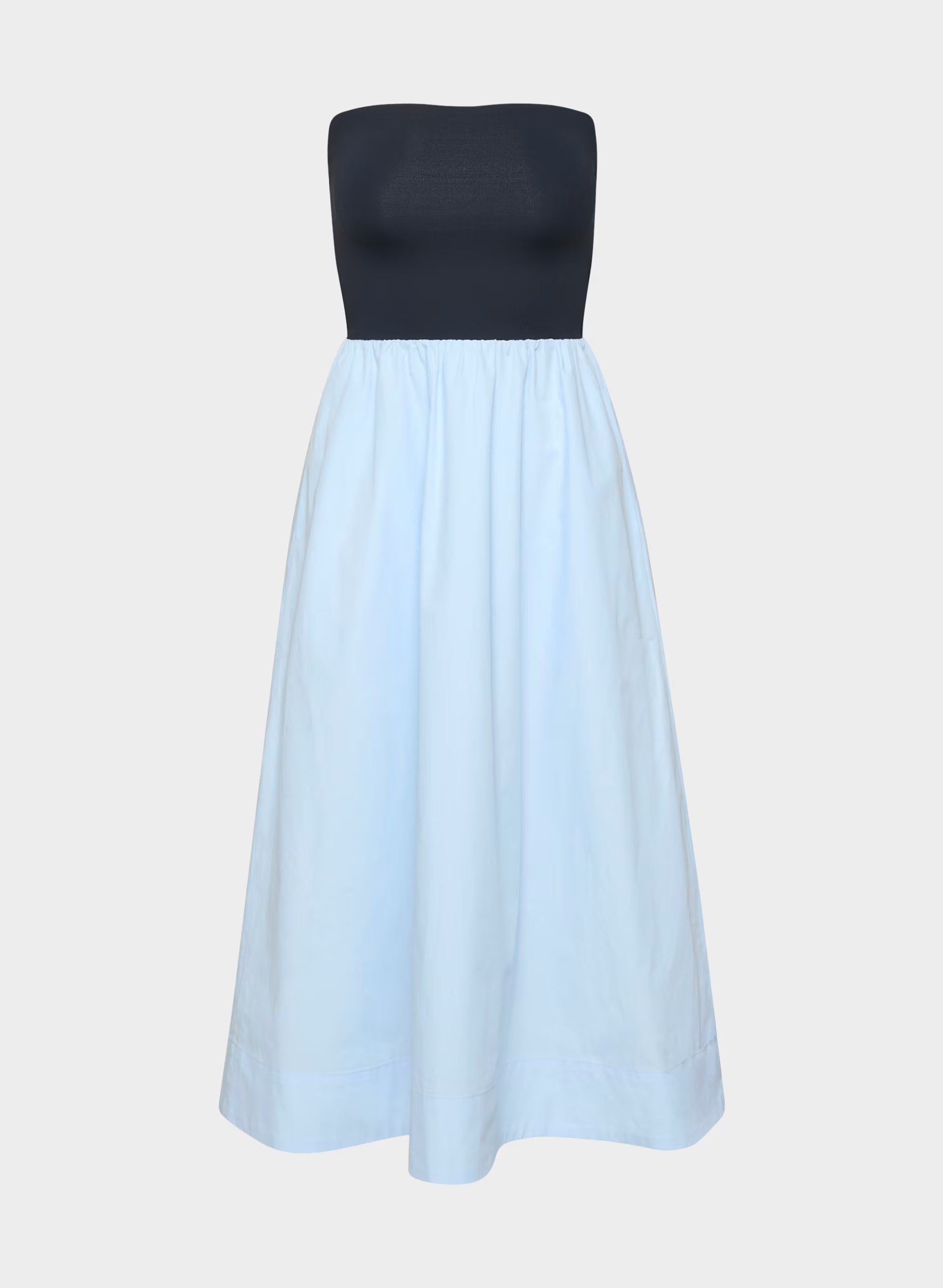 Fluid Poplin Dress - VILLA BLUE/ADMIRAL