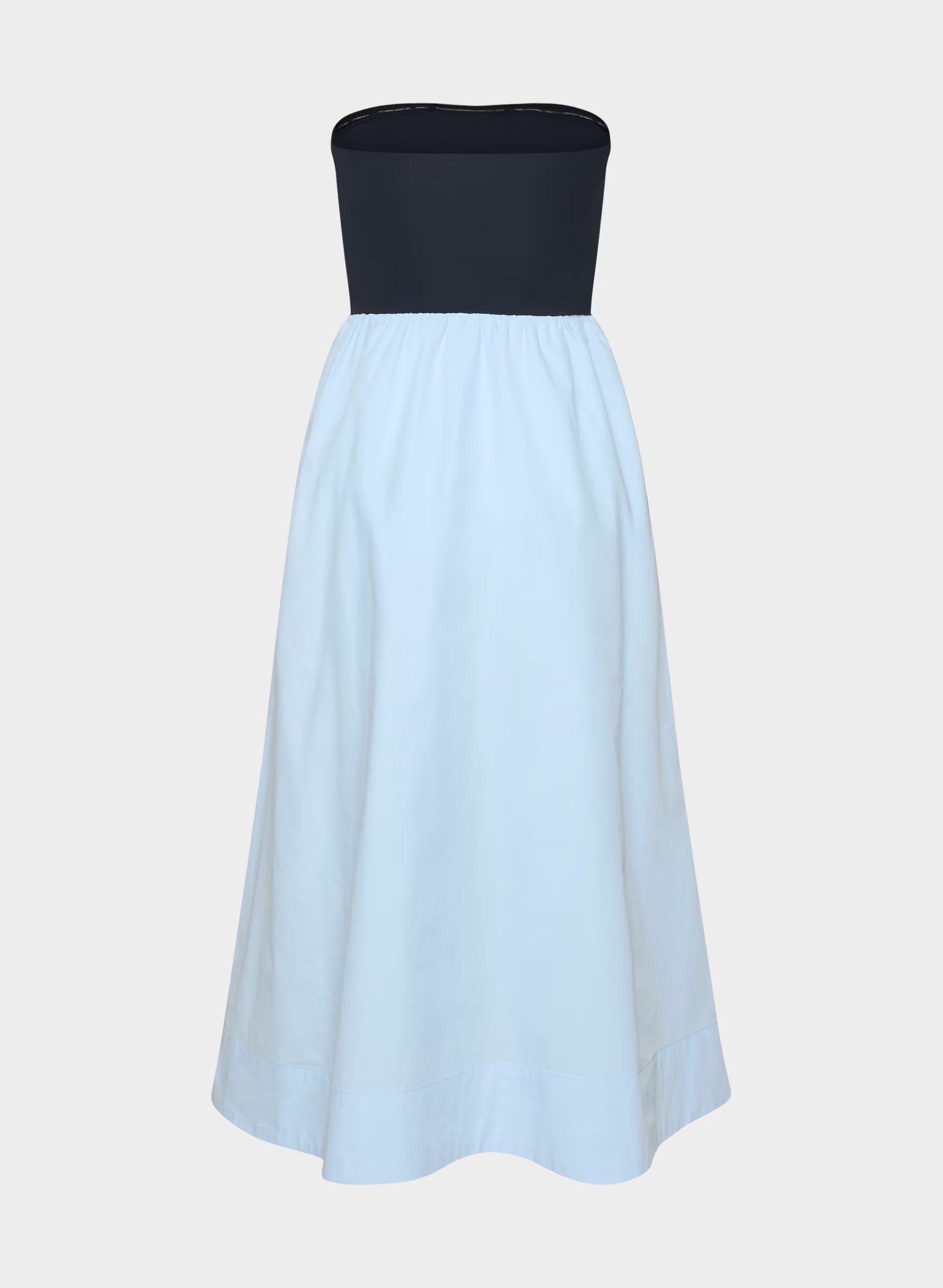 Fluid Poplin Dress - VILLA BLUE/ADMIRAL