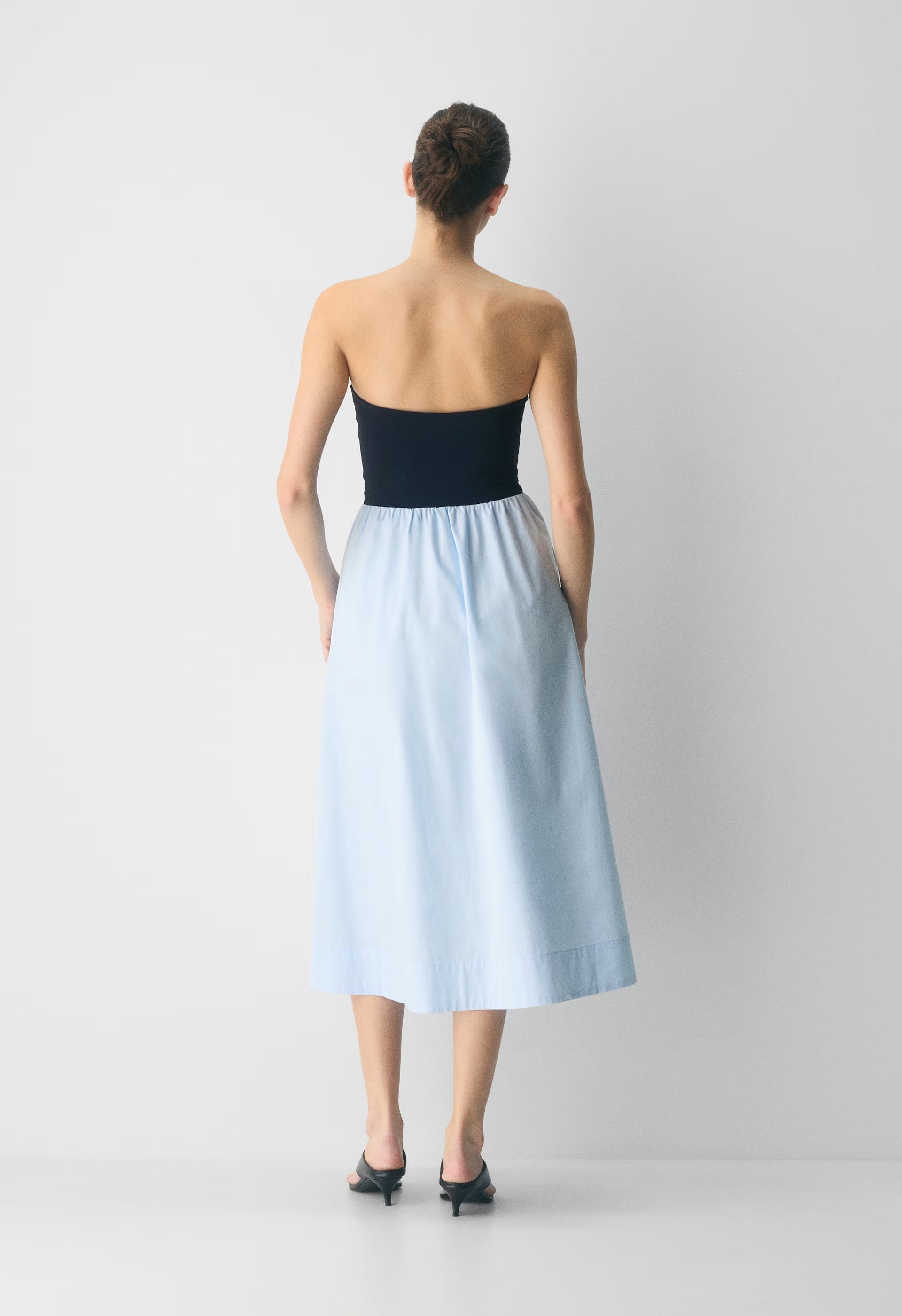 Fluid Poplin Dress - VILLA BLUE/ADMIRAL