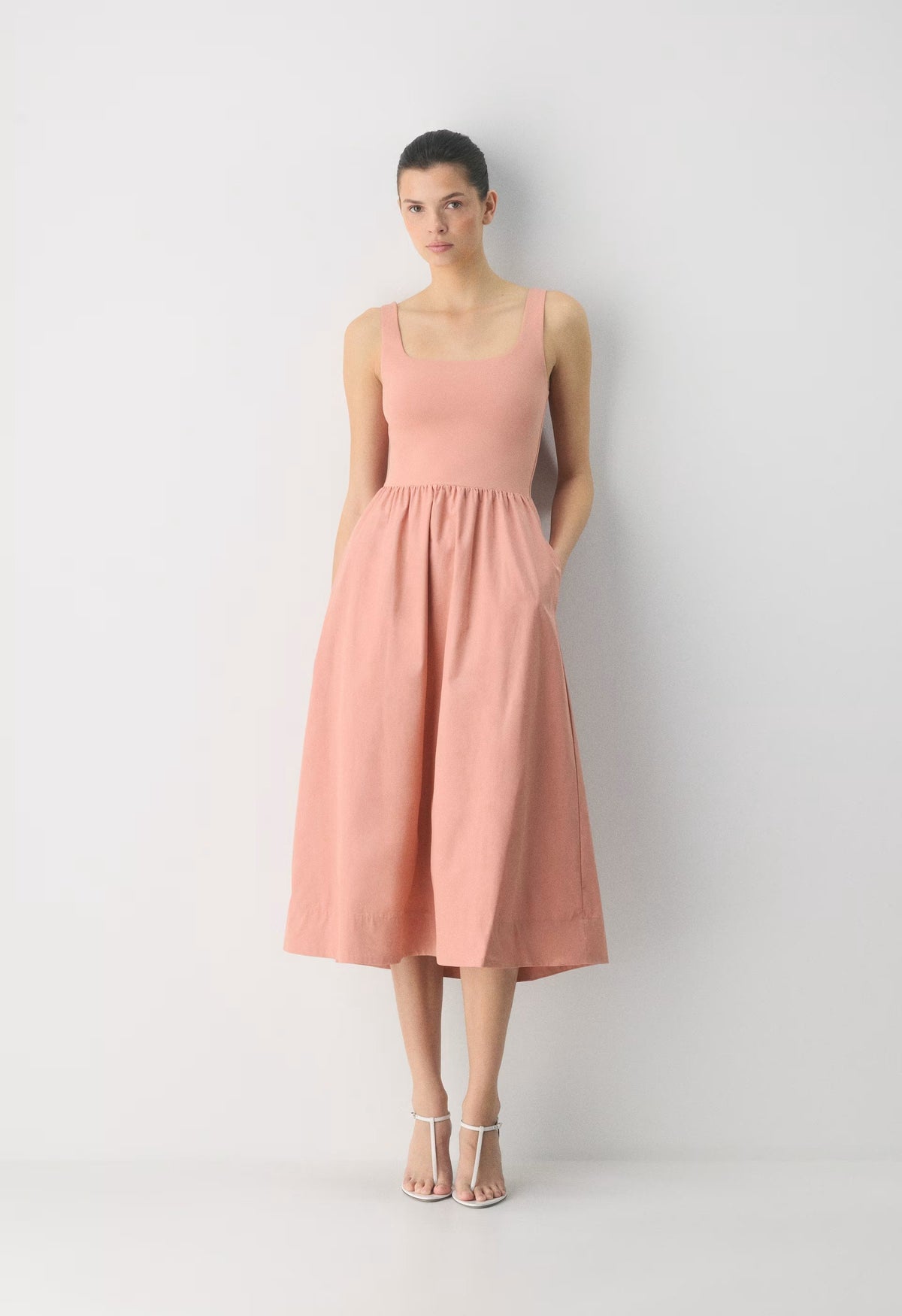Revive Poplin Dress - KILN PINK