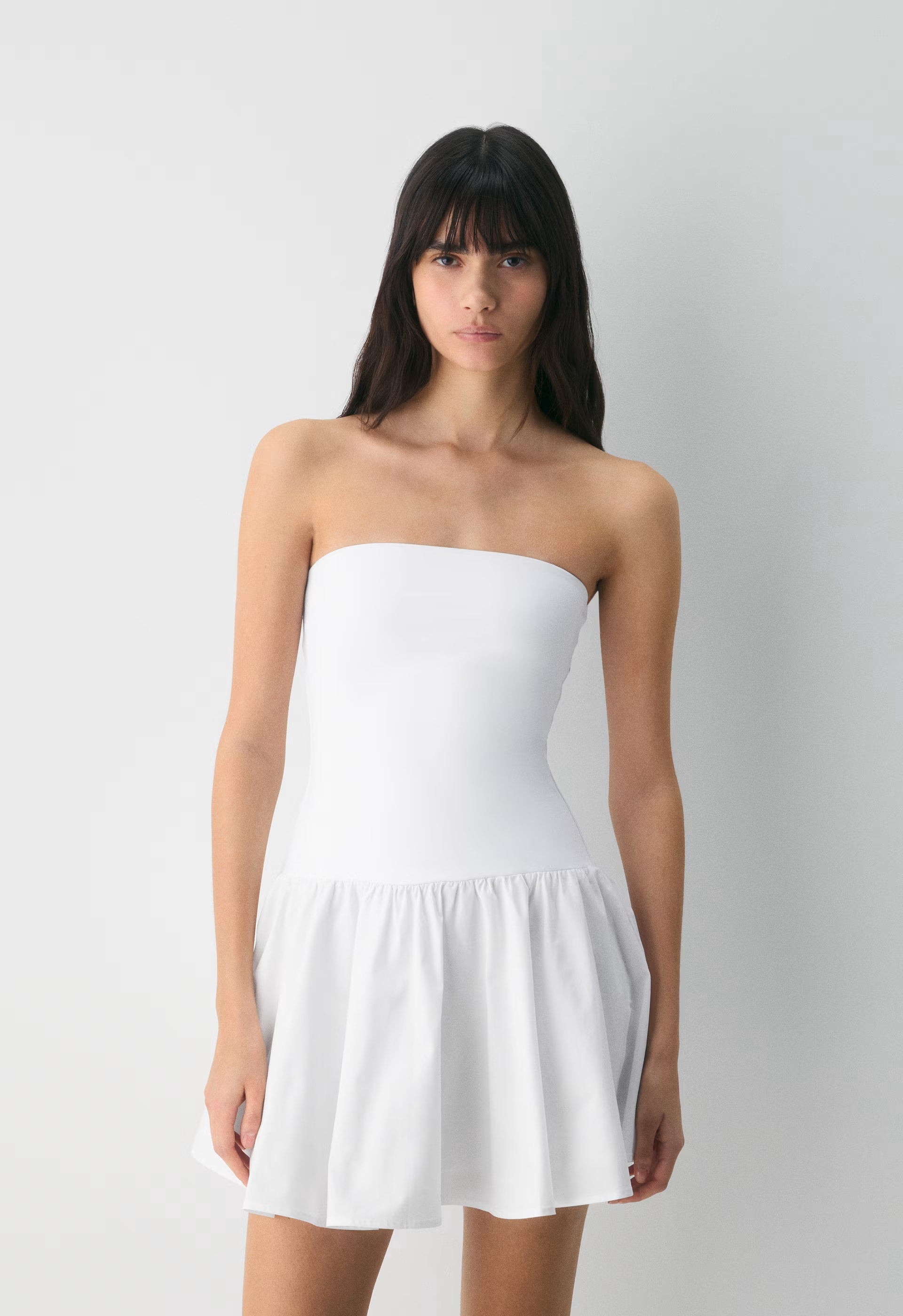 Private Poplin Dress - BRIGHT WHITE