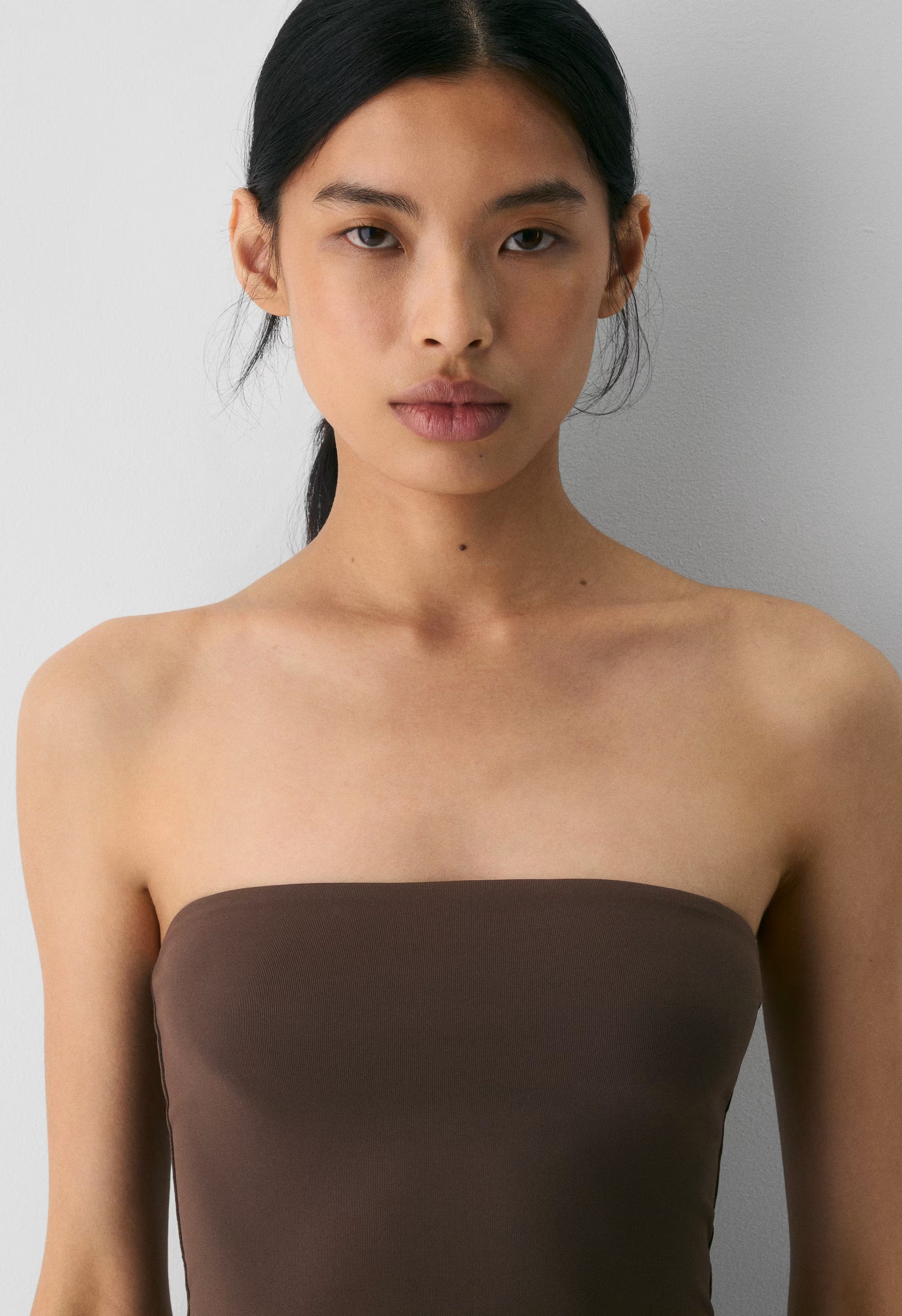 Private Poplin Dress - RICH MOCHA BROWN