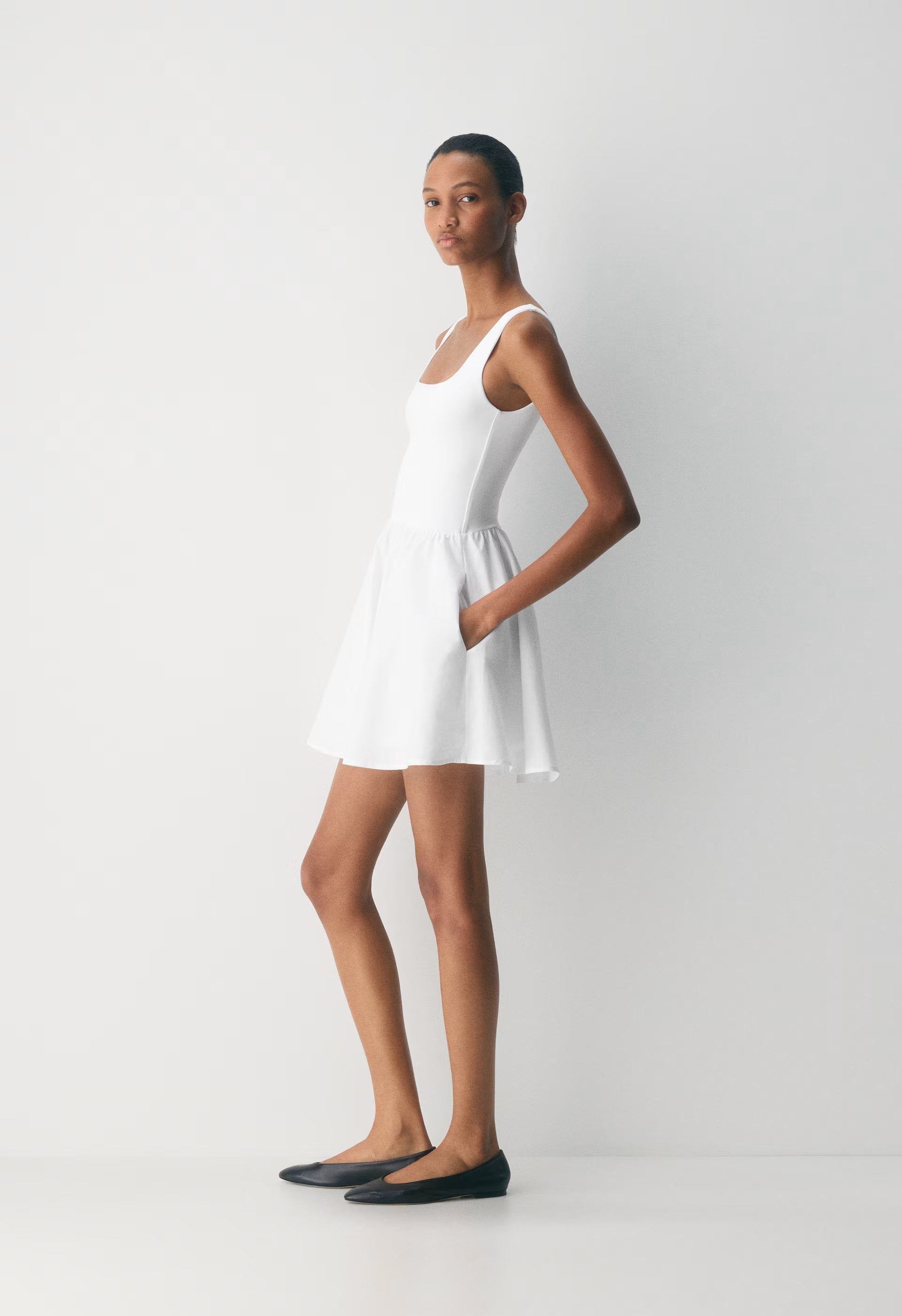 Revive Mini Dress - BRIGHT WHITE