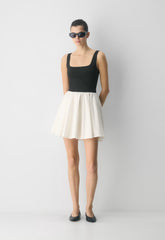 Revive Mini Dress - LIGHT BIRCH/BLACK