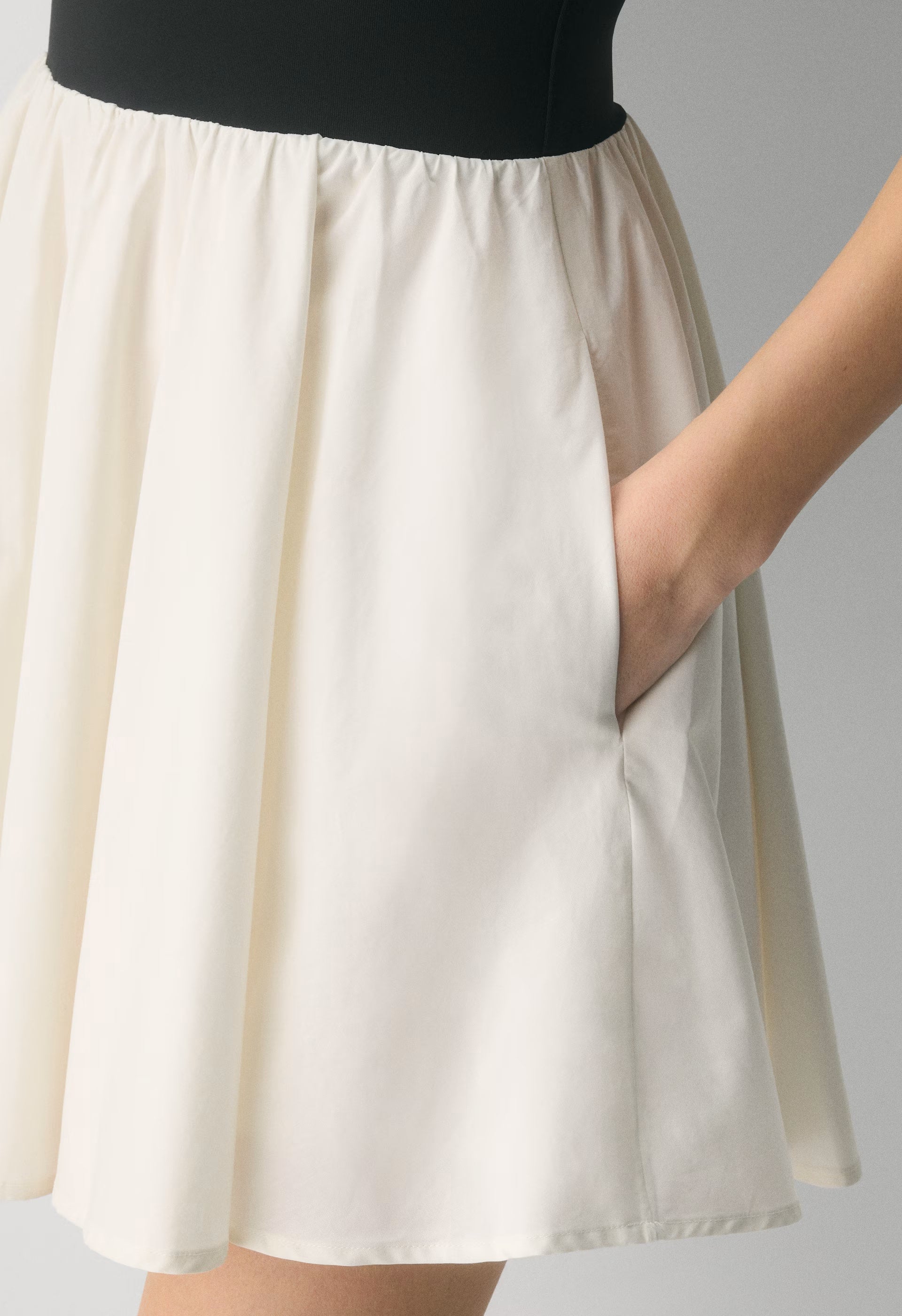 Revive Mini Dress - LIGHT BIRCH/BLACK