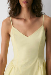 Technique Poplin Mini Cami Dress - LEMONADE