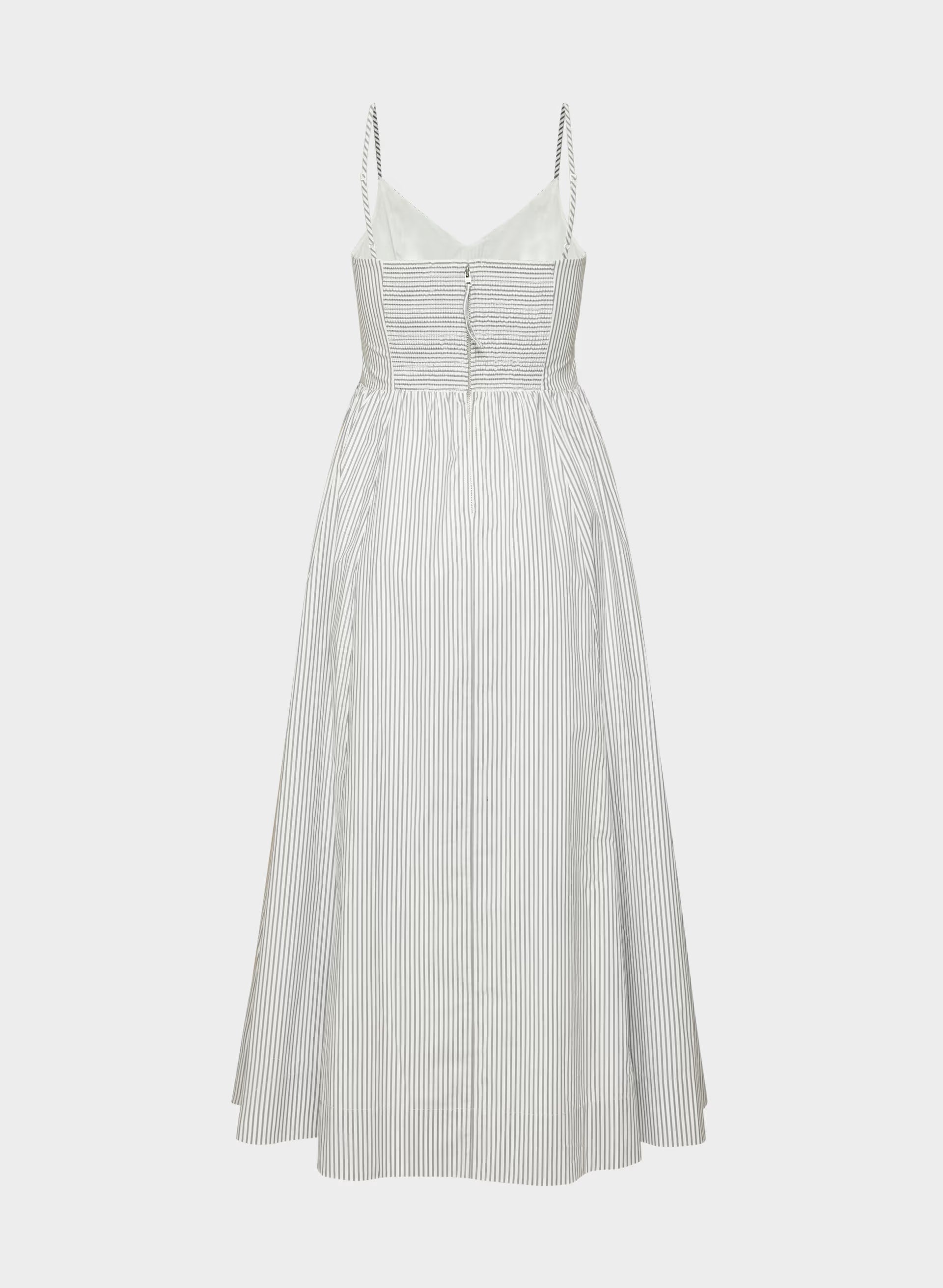 Technique Poplin Cami Dress - CRMN STRP WT/VNTG NVY