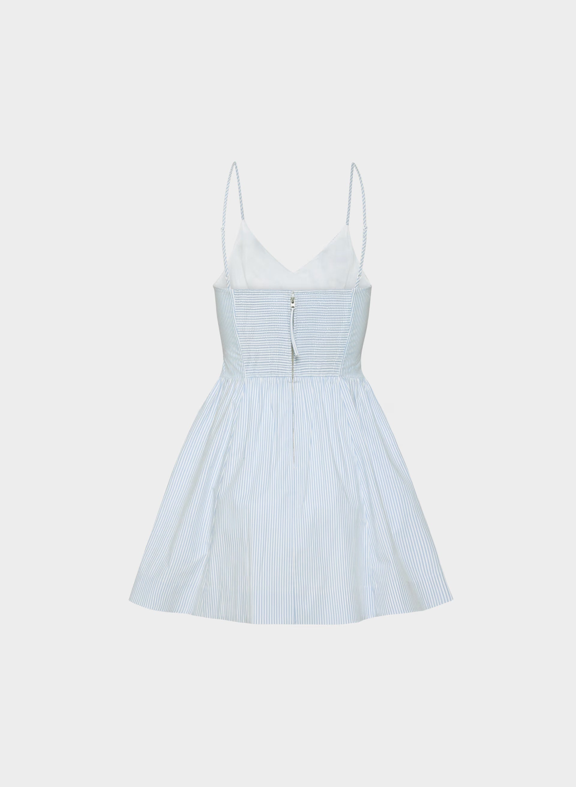 Technique Poplin Mini Cami Dress - WLSN STRP CRFL BL/WHT