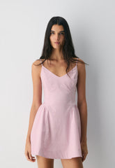 Technique Poplin Mini Cami Dress - SRPN CK LT BR/SWT P PL