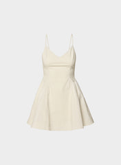 Technique Poplin Mini Cami Dress - CRMN STP MT PRL/LT BC