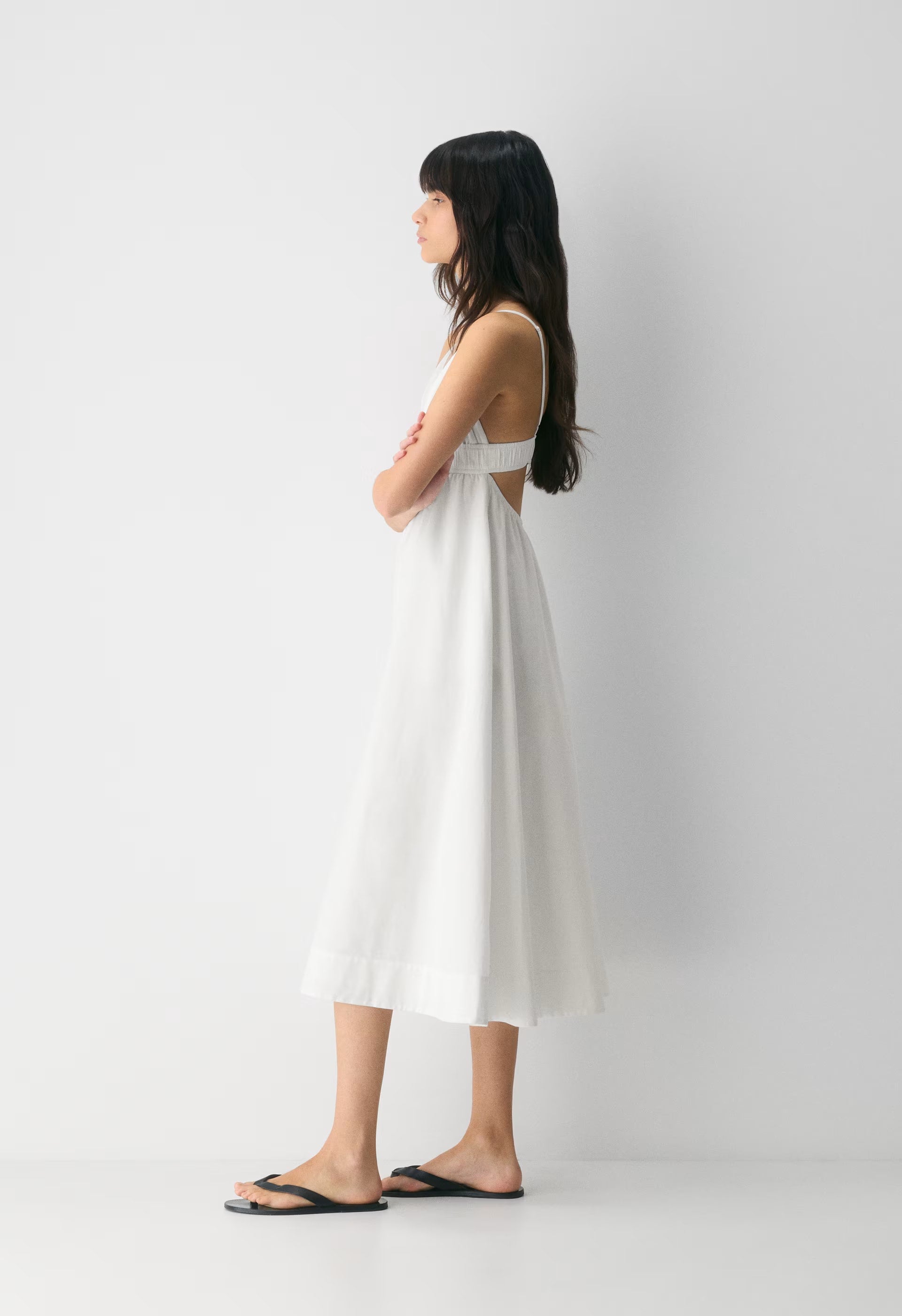 Encourage Poplin Cami Dress - BRIGHT WHITE
