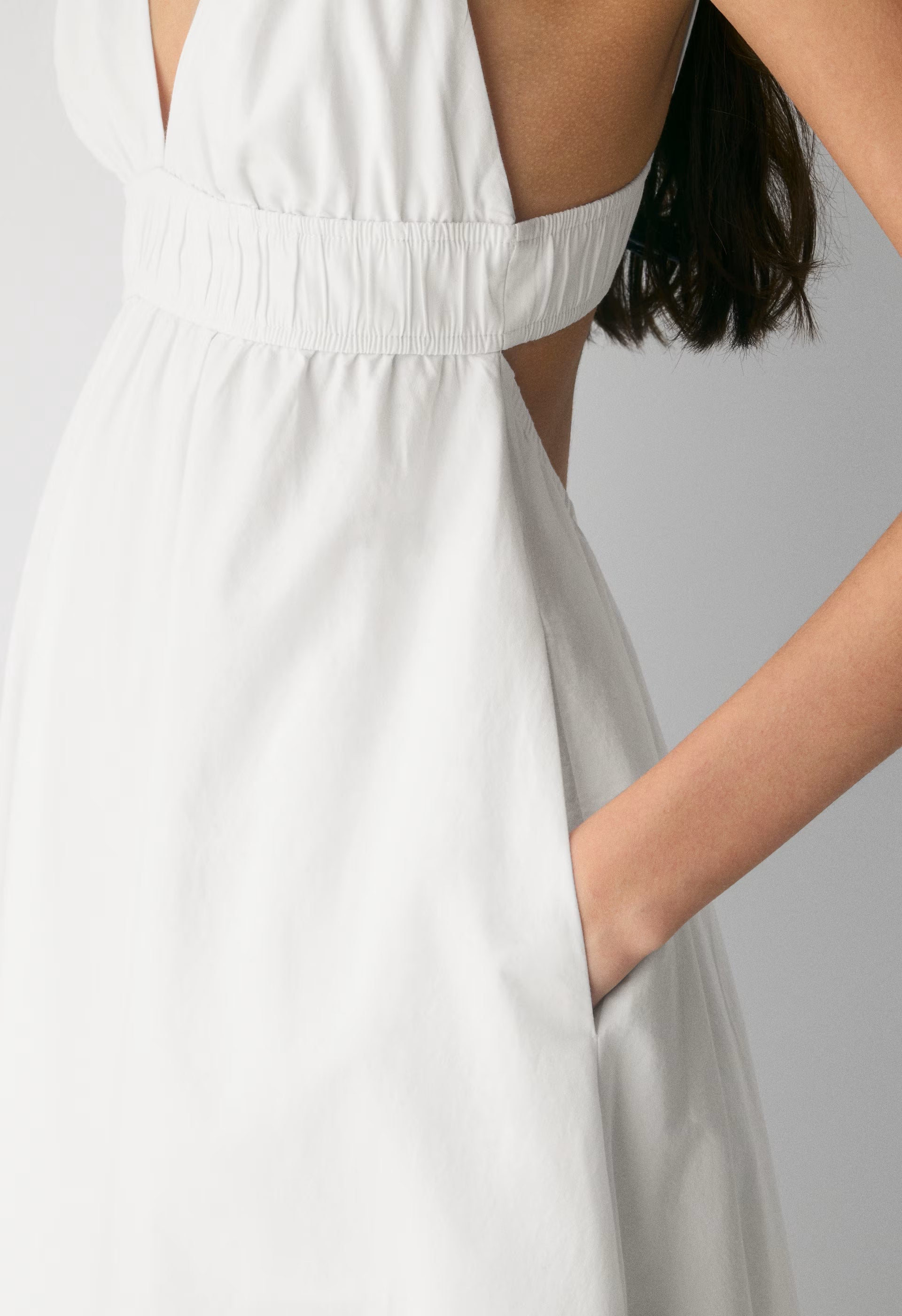 Encourage Poplin Cami Dress - BRIGHT WHITE
