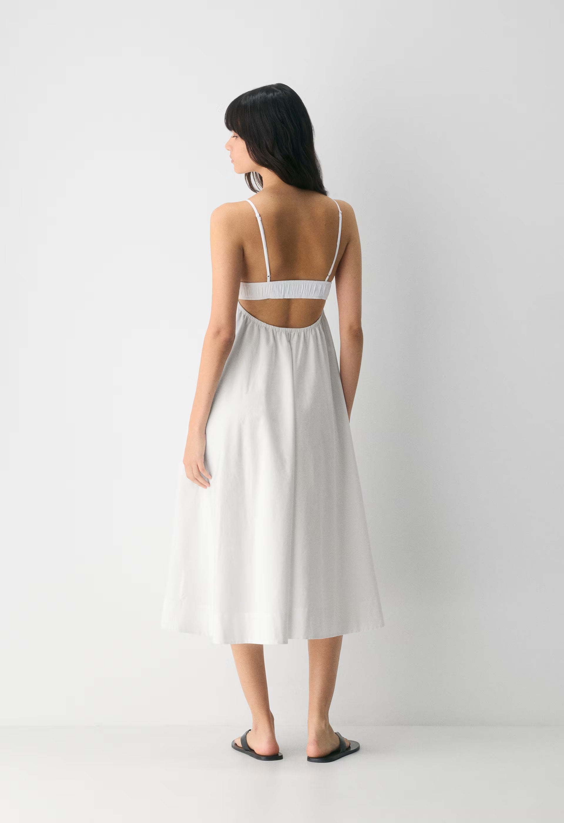 Encourage Poplin Cami Dress - BRIGHT WHITE