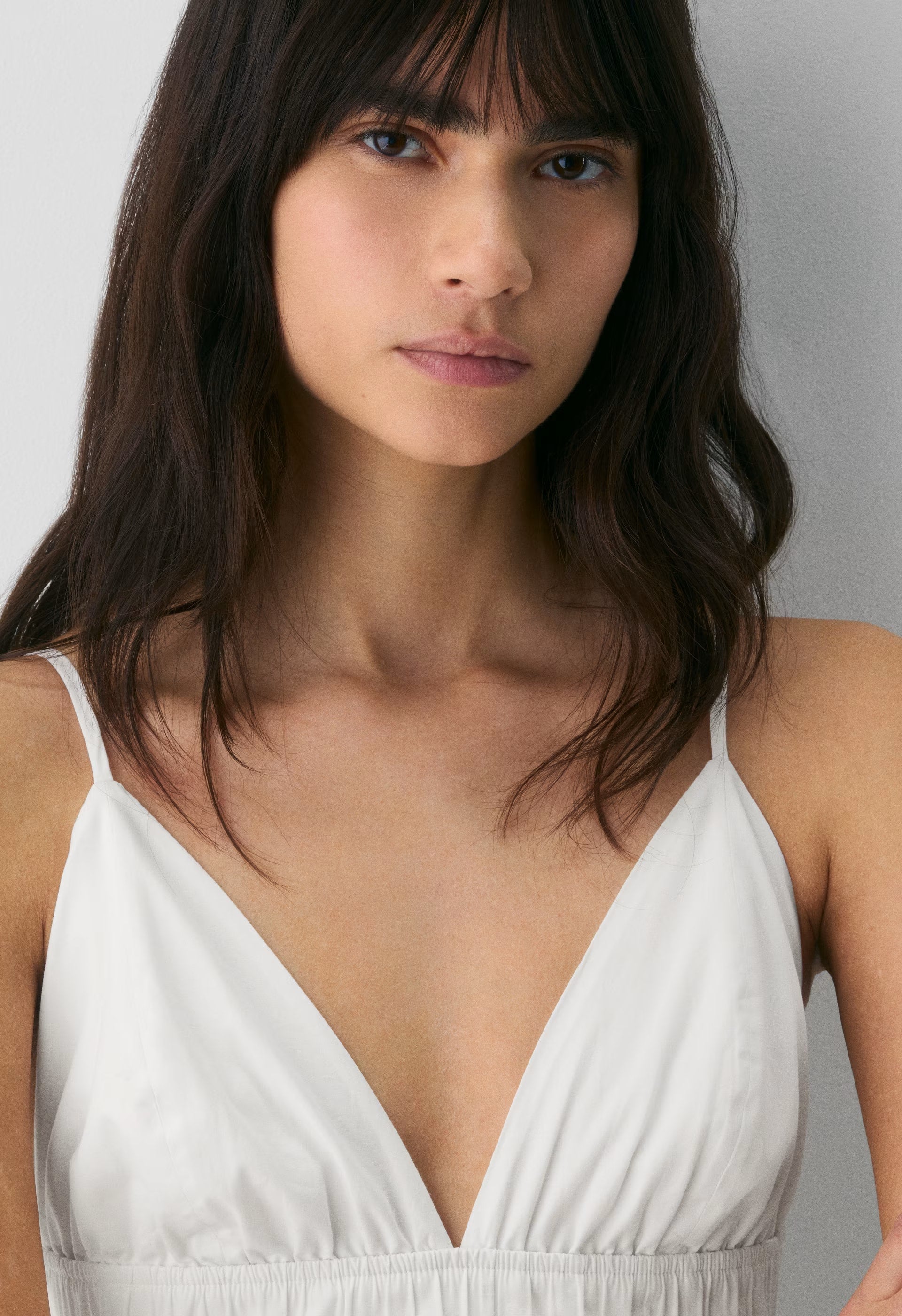 Encourage Poplin Cami Dress - BRIGHT WHITE