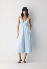 Encourage Poplin Cami Dress - VILLA BLUE