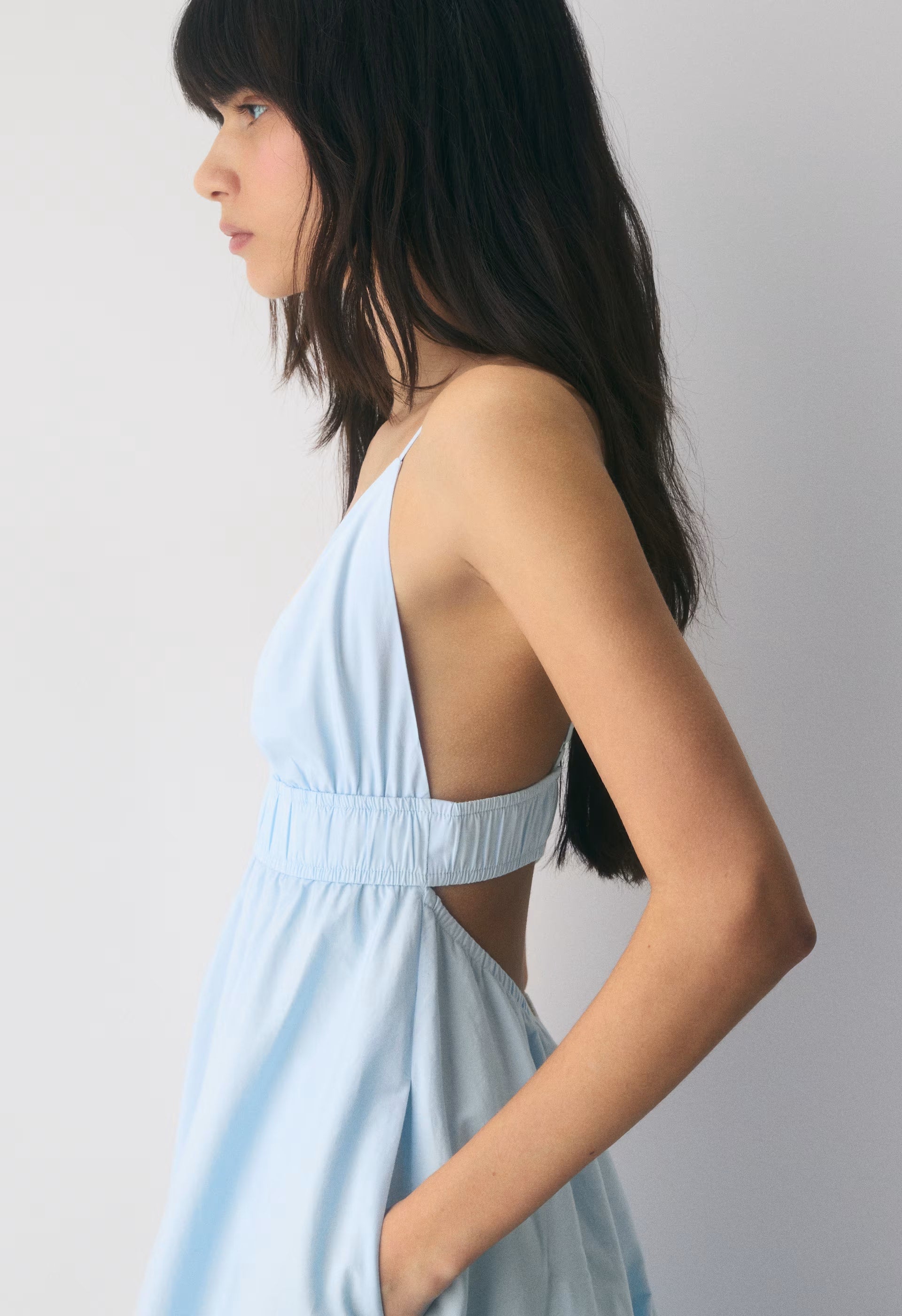 Encourage Poplin Cami Dress - VILLA BLUE