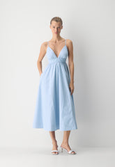 Encourage Poplin Cami Dress - MTCHLL STRP CF B/B WH