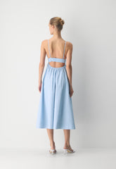Encourage Poplin Cami Dress - MTCHLL STRP CF B/B WH
