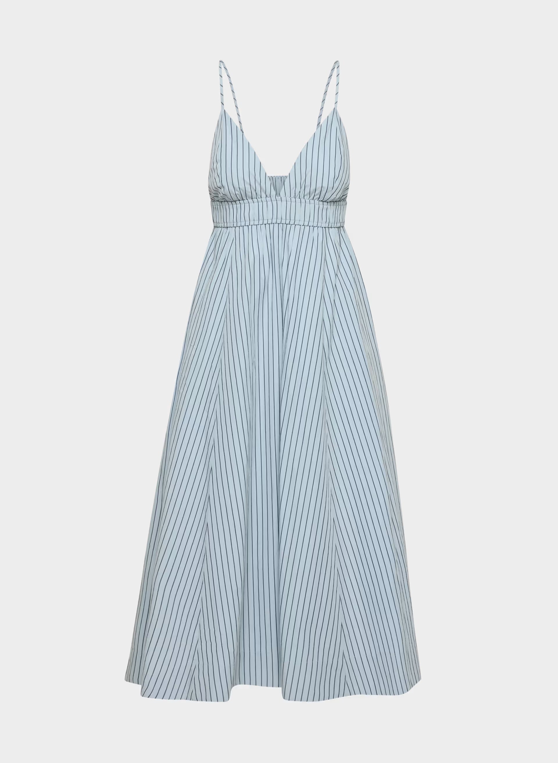 Encourage Poplin Cami Dress - MTCHLL STRP DW BL/H NV
