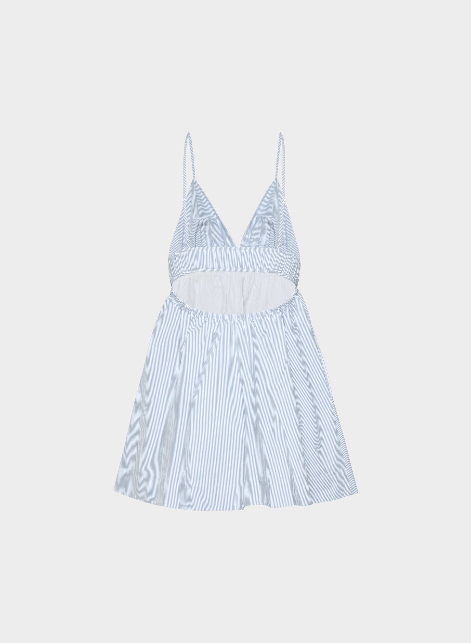 Encourage Poplin Mini Cami Dress - LEIGHTON PWNKL BL/WT