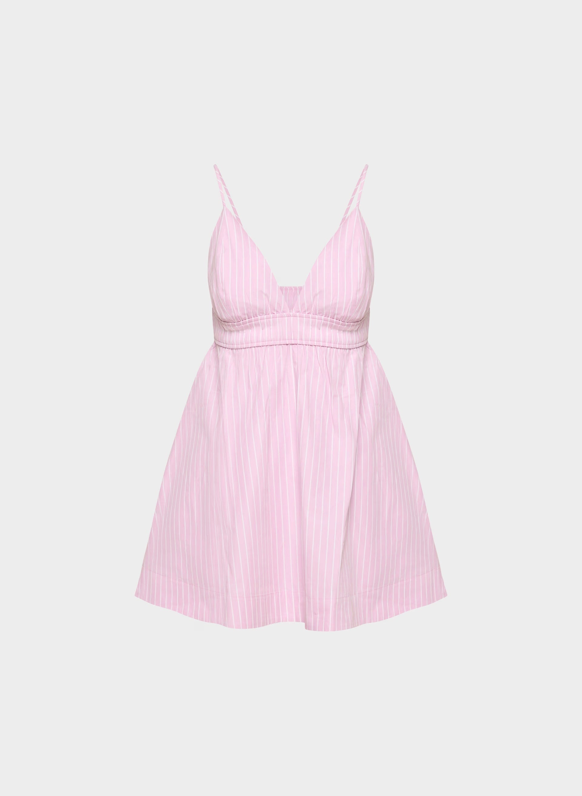 Encourage Poplin Mini Cami Dress - MTCHLL STRP ST P PL/WT