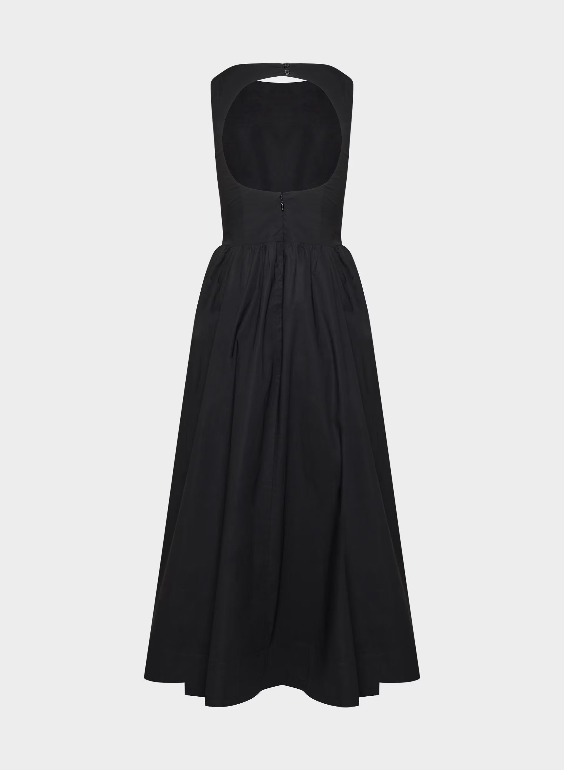 Tina Poplin Dress - BLACK