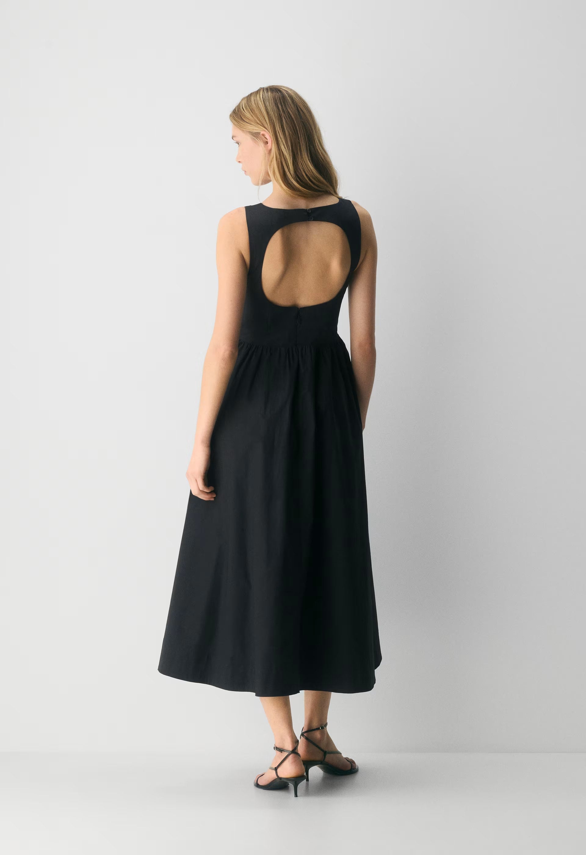 Tina Poplin Dress - HARBOUR NAVY