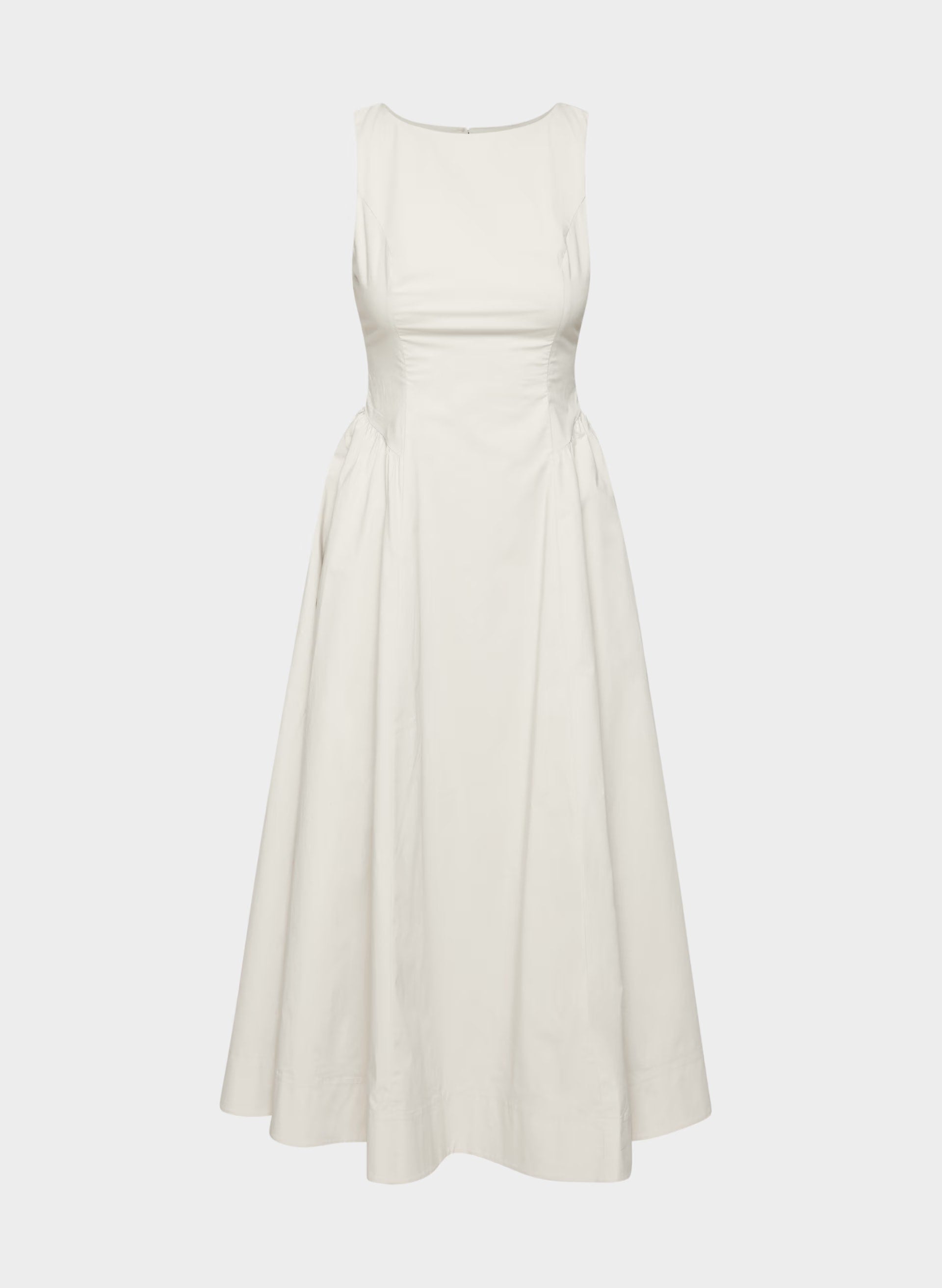 Tina Poplin Dress - METROPOLIS BEIGE