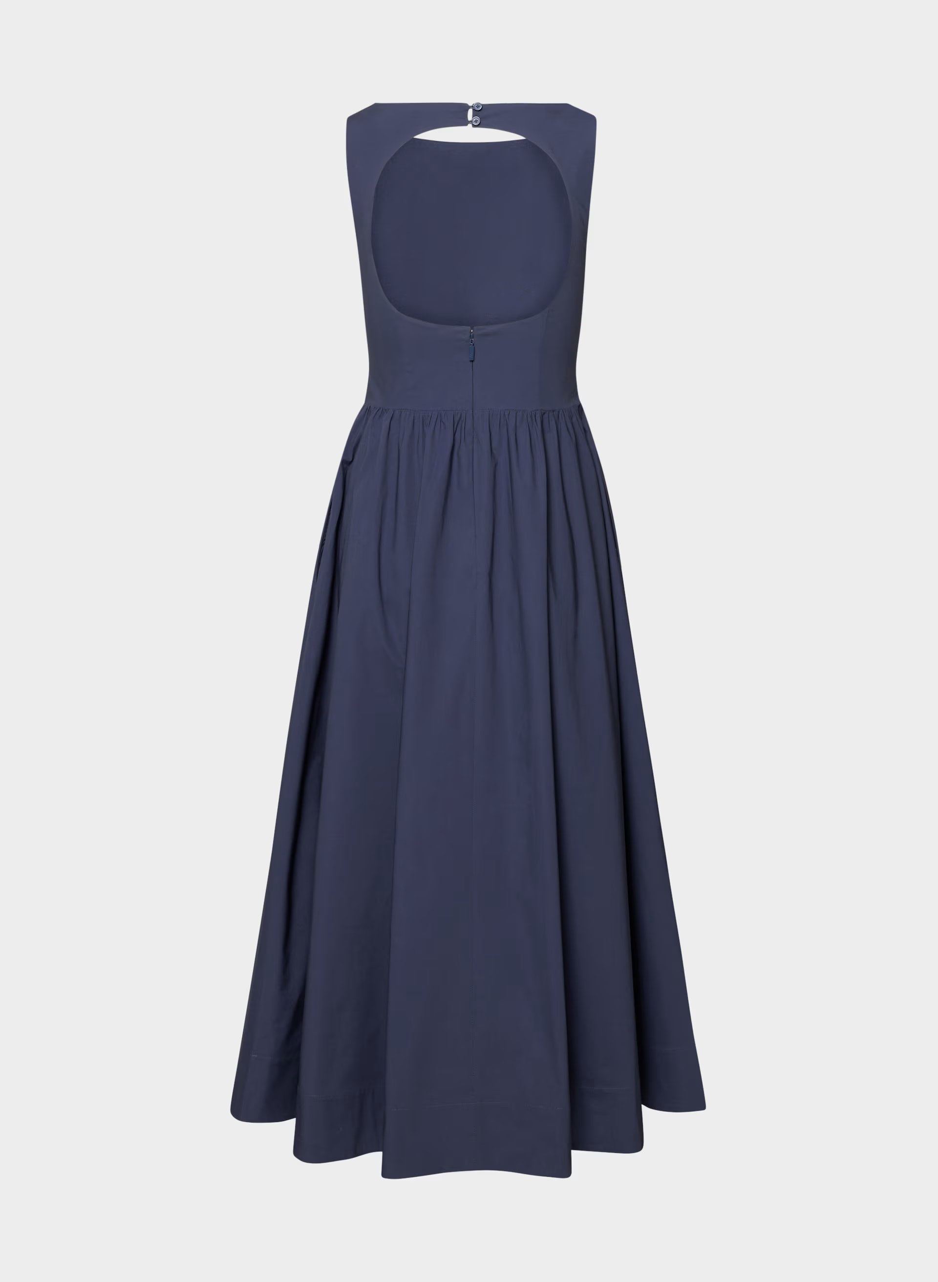 Tina Poplin Dress - HARBOUR NAVY